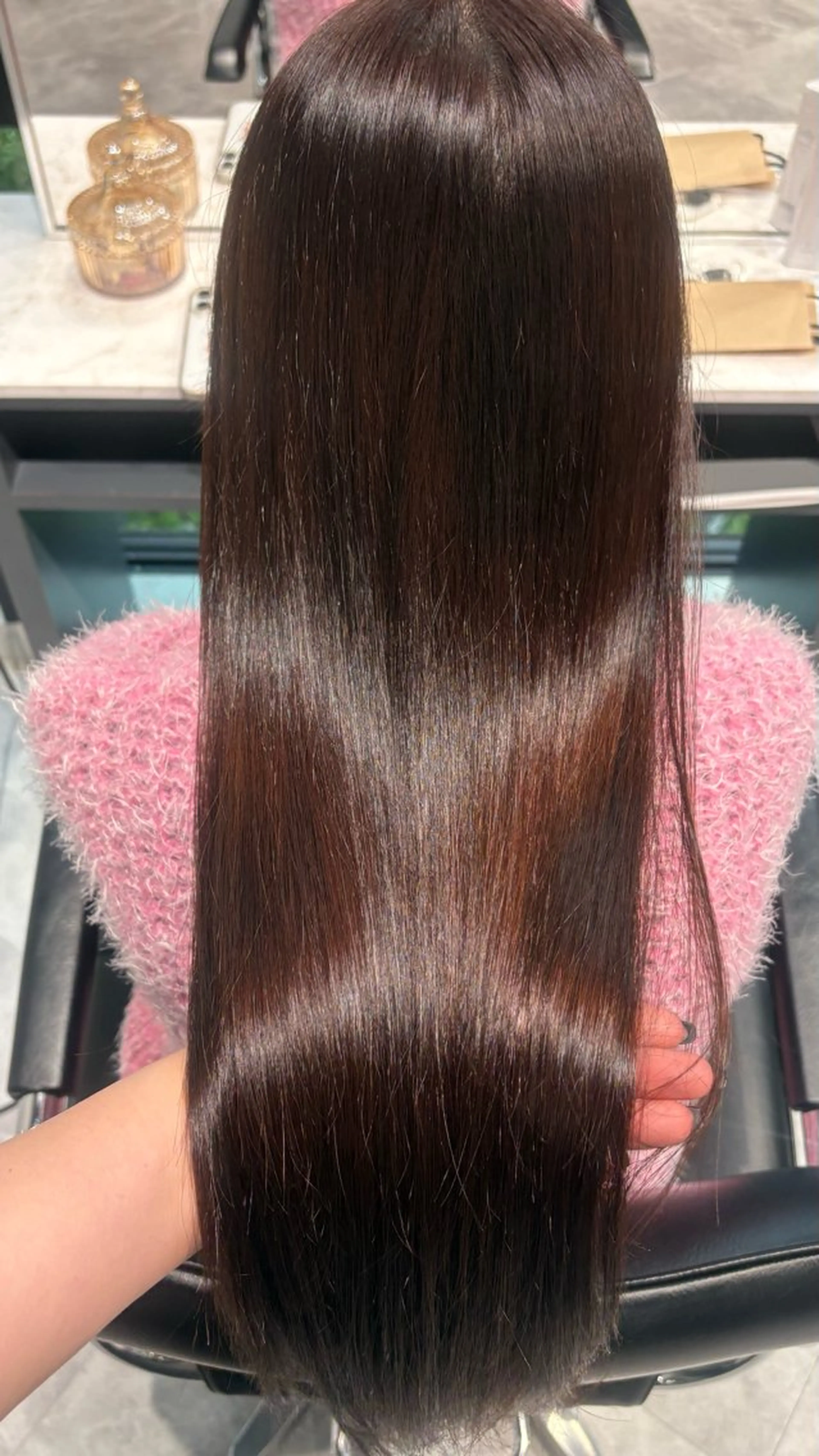 ロング カラー ブラウンカラー ラベンダーカラー ヘアカラー トリートメント 彩華 🎀 西梅田美容室のヘアスタイル