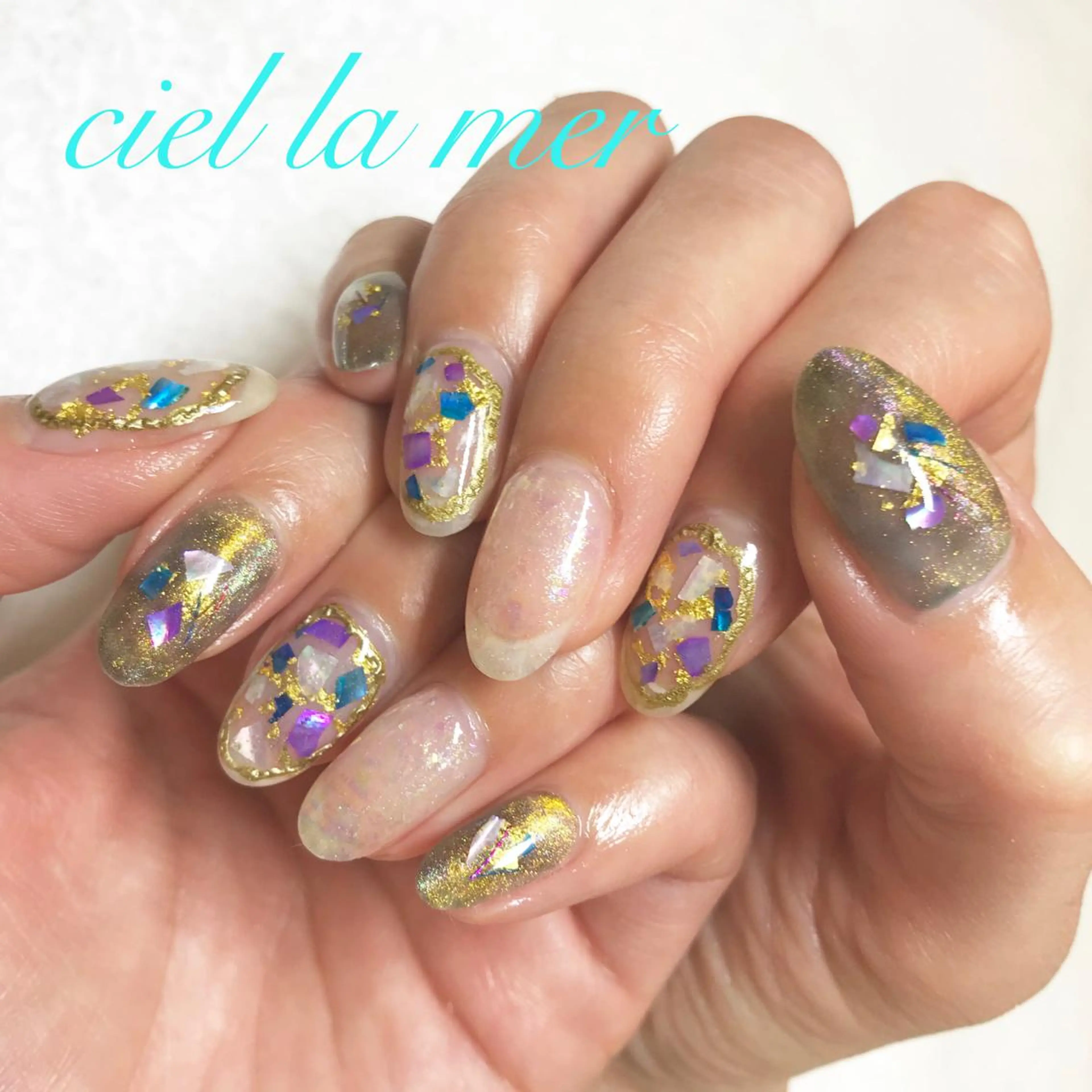ネイル ハンドネイル フットネイル ciel la merのネイルデザイン