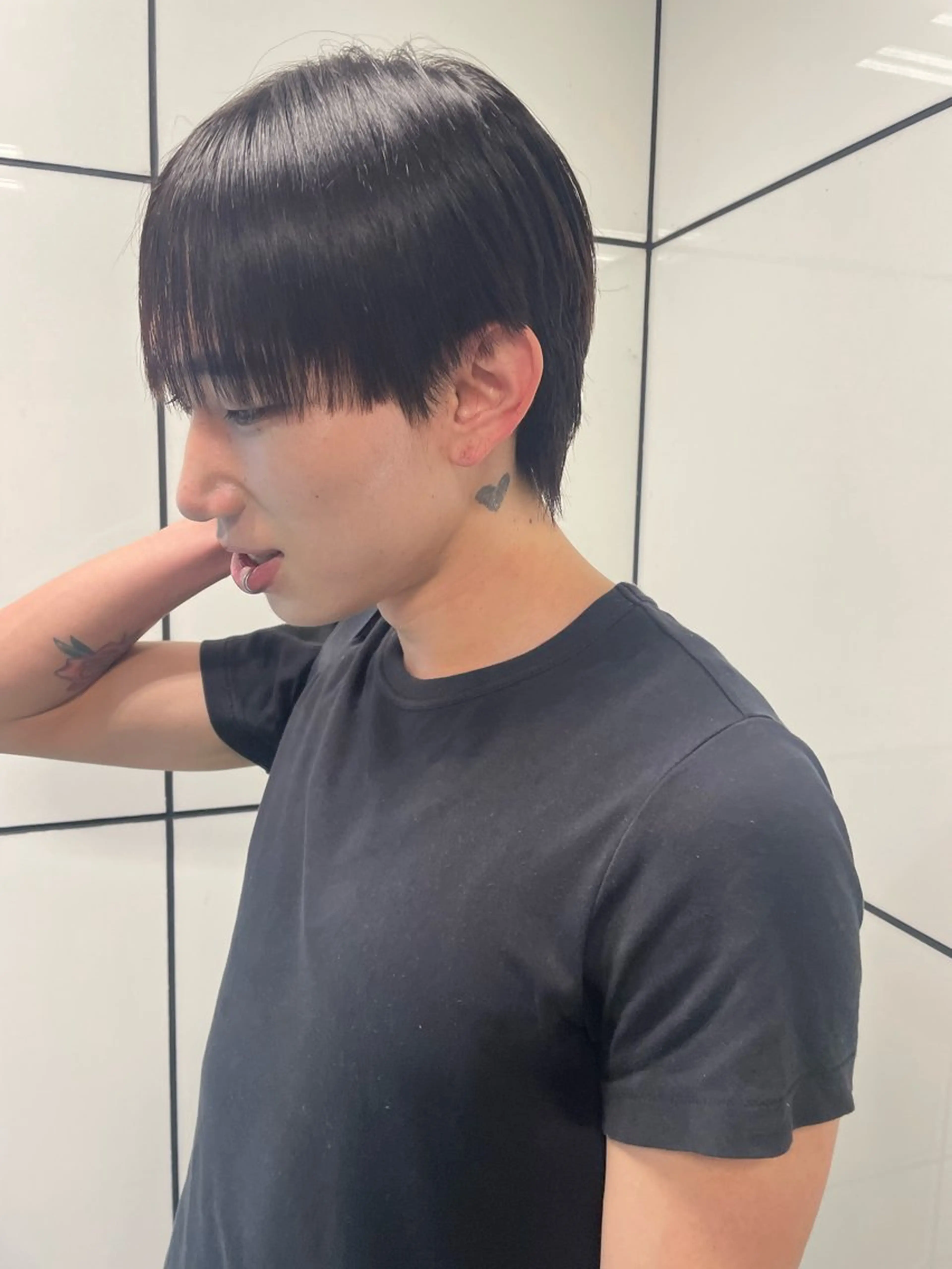 メンズ メンズブリーチ メンズハイトーン メンズ韓国風 マッシュ メンズパーマ designcolo r/似合わせNOKAのヘアスタイル