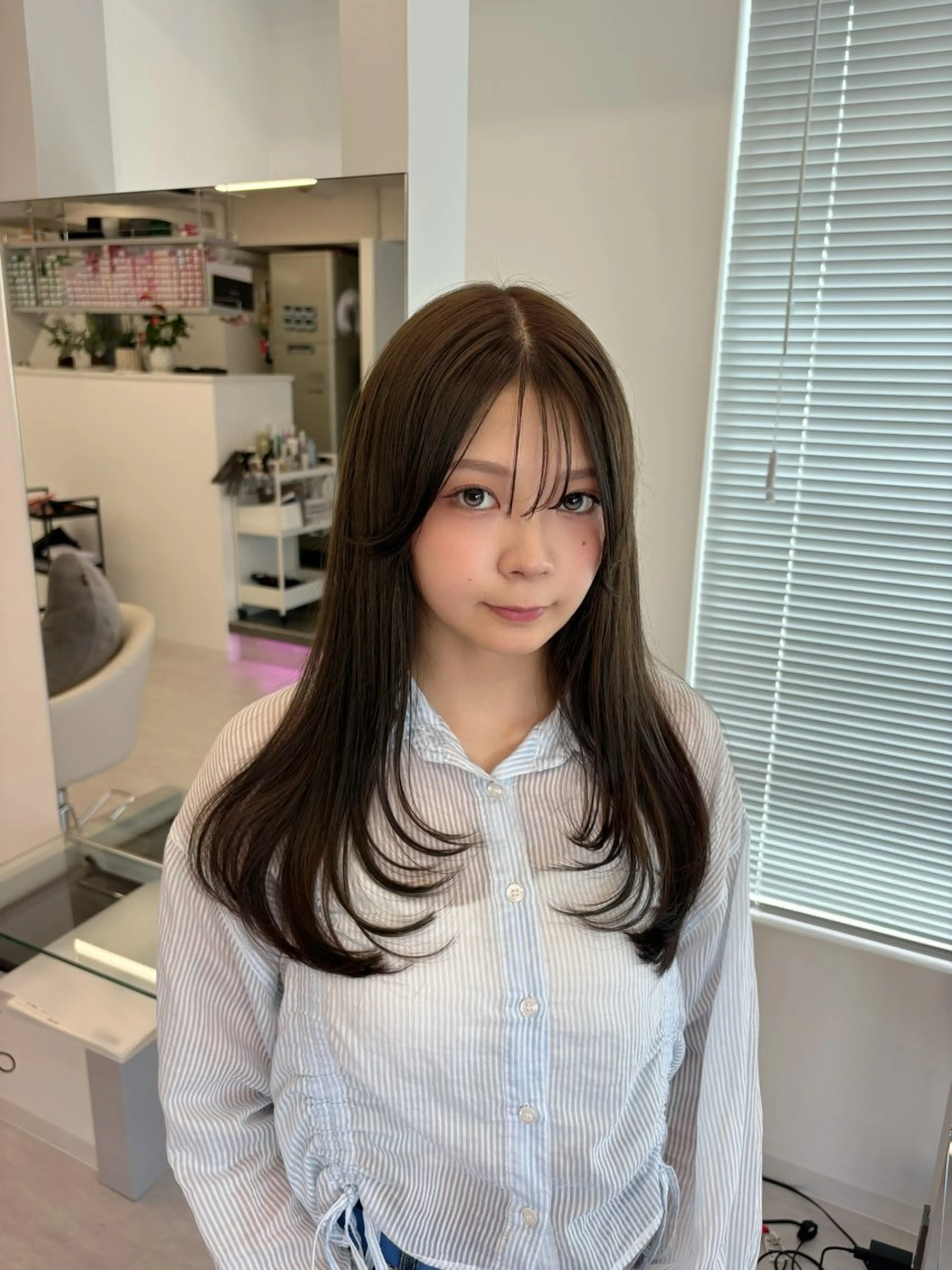 ロング カラー ヘアカラー 透明感カラー/大阪 Rieのヘアスタイル