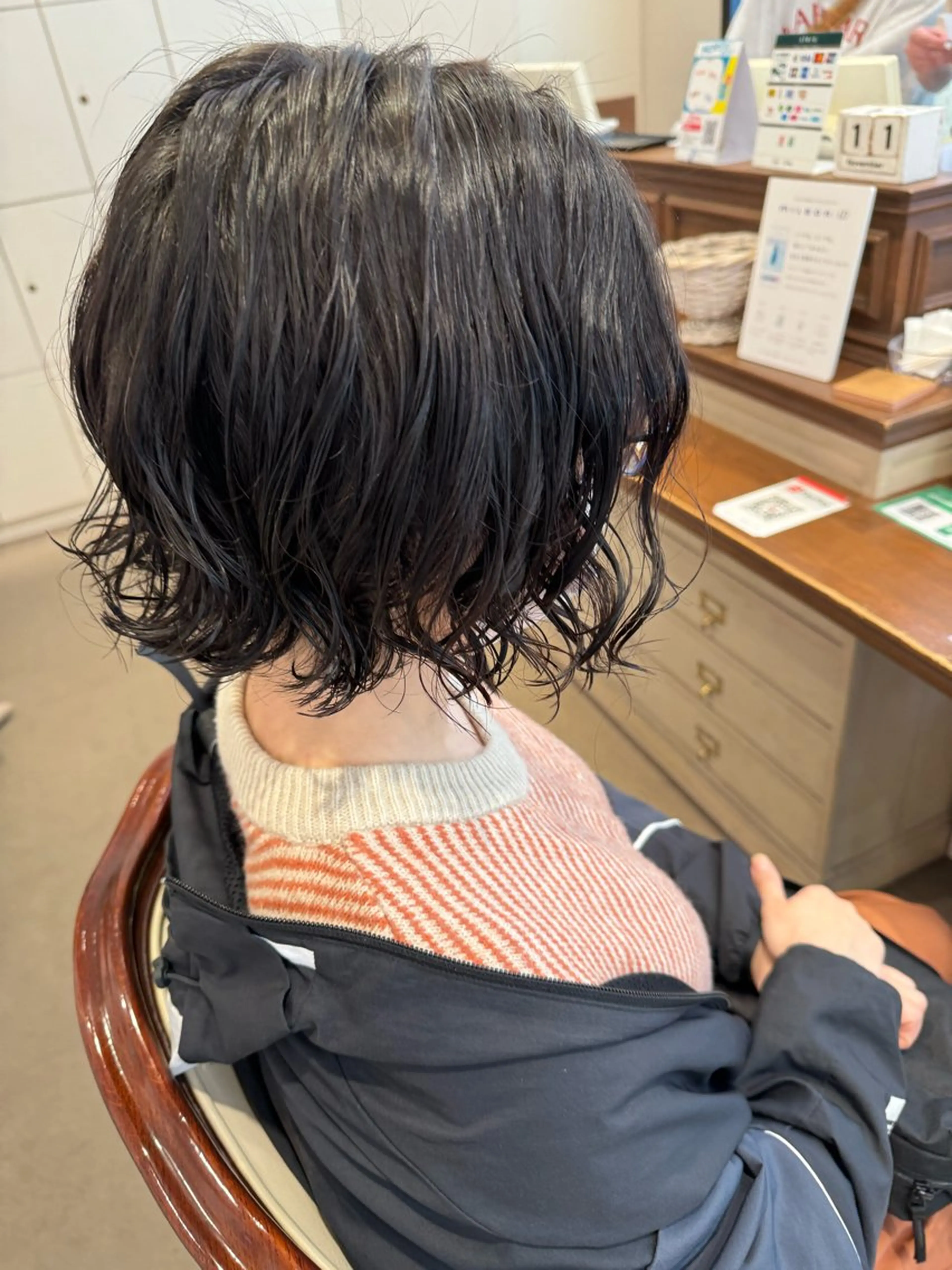 ショート パーマ パーマ 🍪ﾖｼｲﾊﾙﾈ🍪 ﾗﾍﾞﾝﾀﾞｰｶﾗｰのヘアスタイル