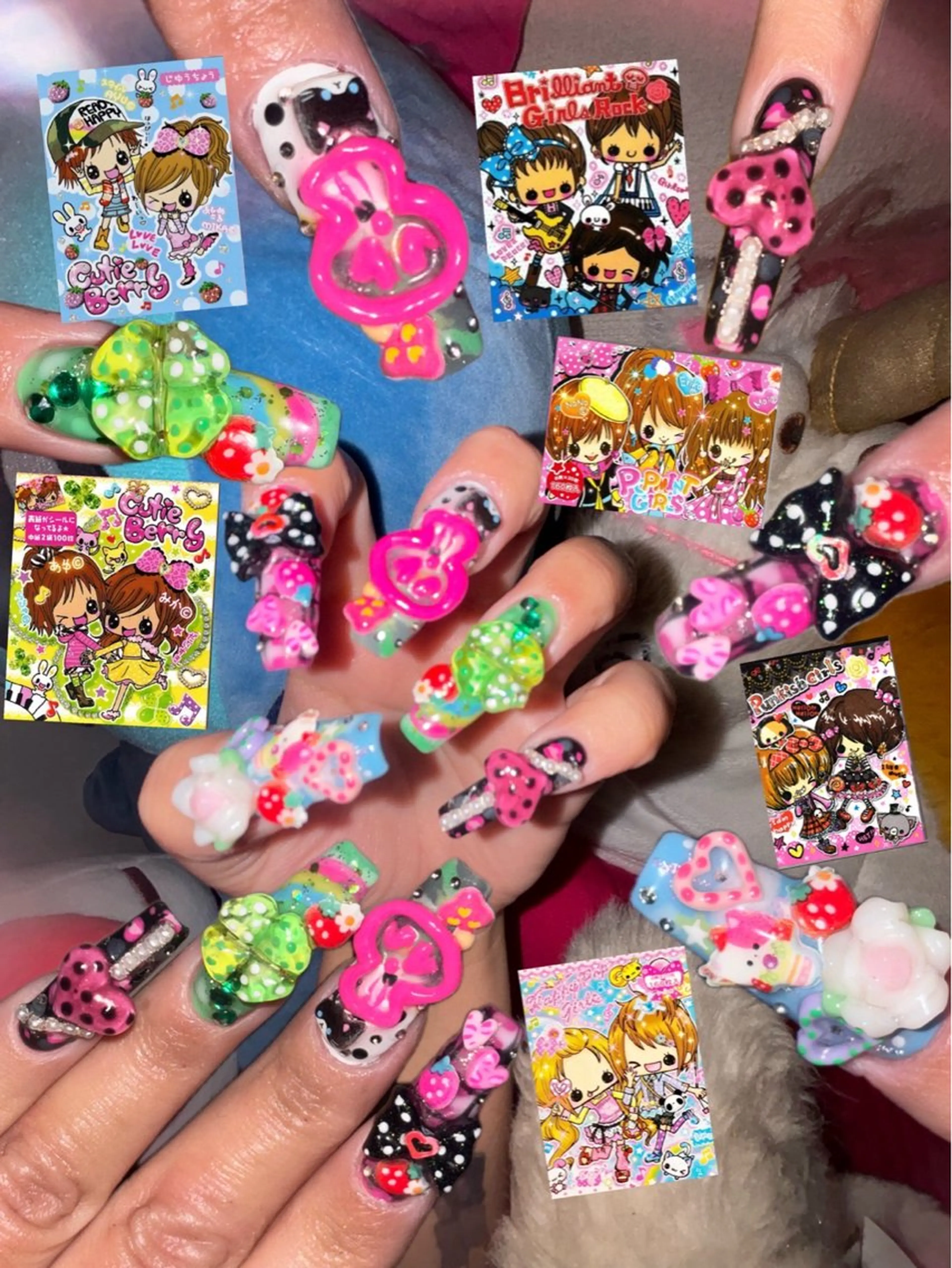 長さだしあり鬼盛りアート(オフなし)             個性派、y2k、海外系の写真