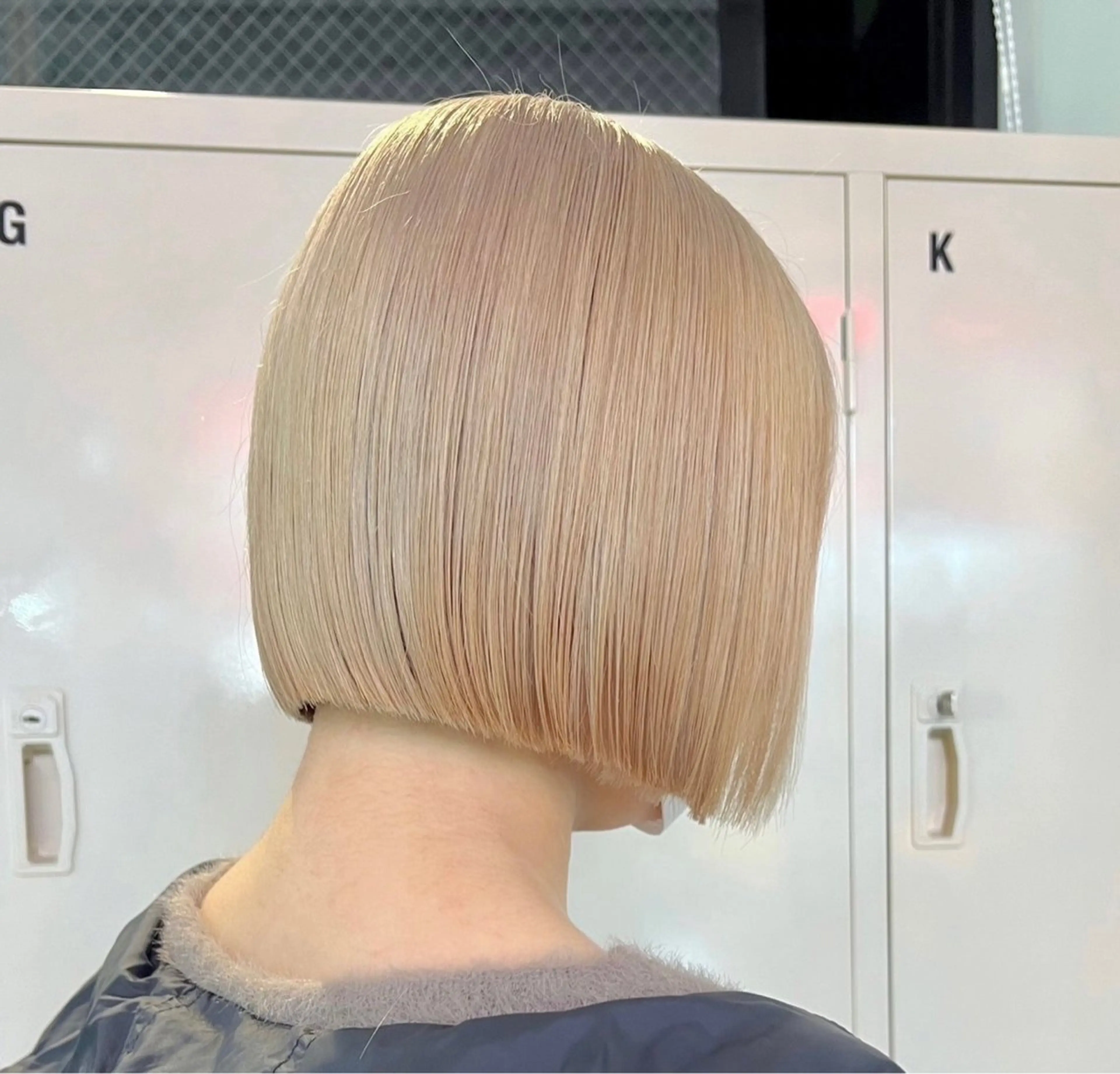 ミディアム カラー GO TODAY SHAiRE SALON 原宿本店所属・ブリーチ/レイヤー ハッシュカット/河内のヘアスタイル
