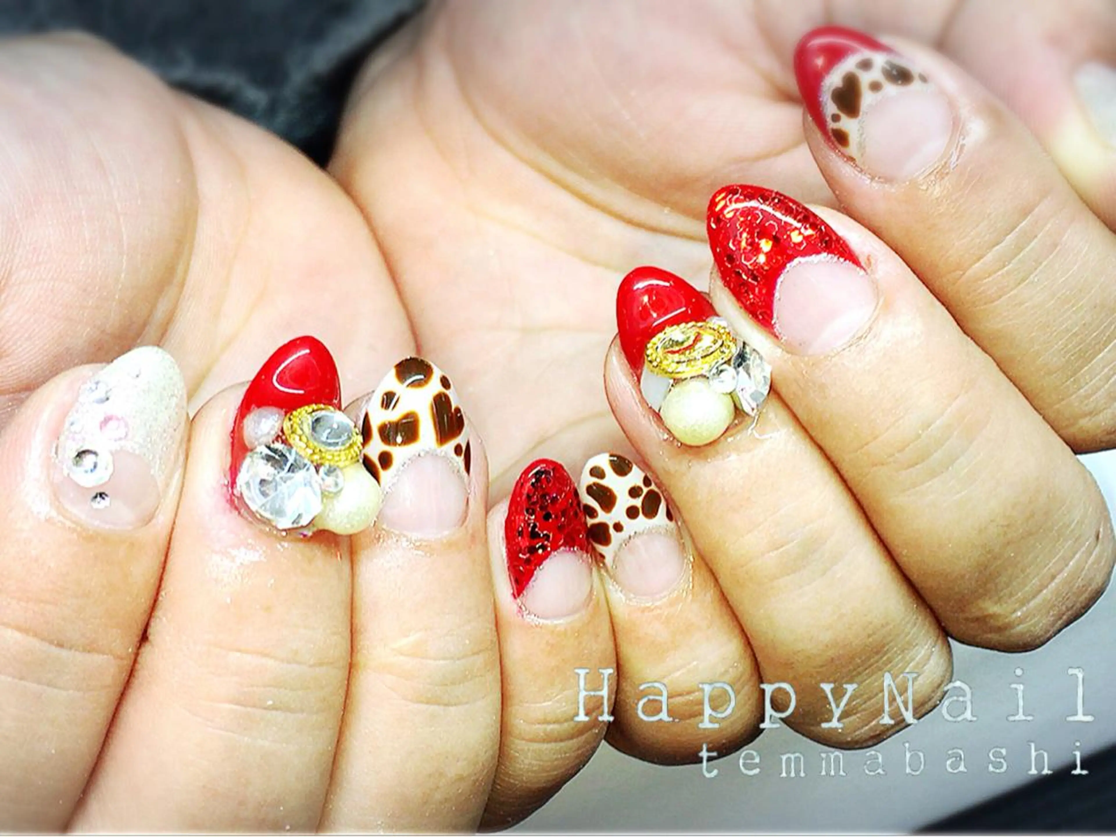 ショート ミディアム セミロング ロング ネイル アートネイル Happy Nailのネイルデザイン