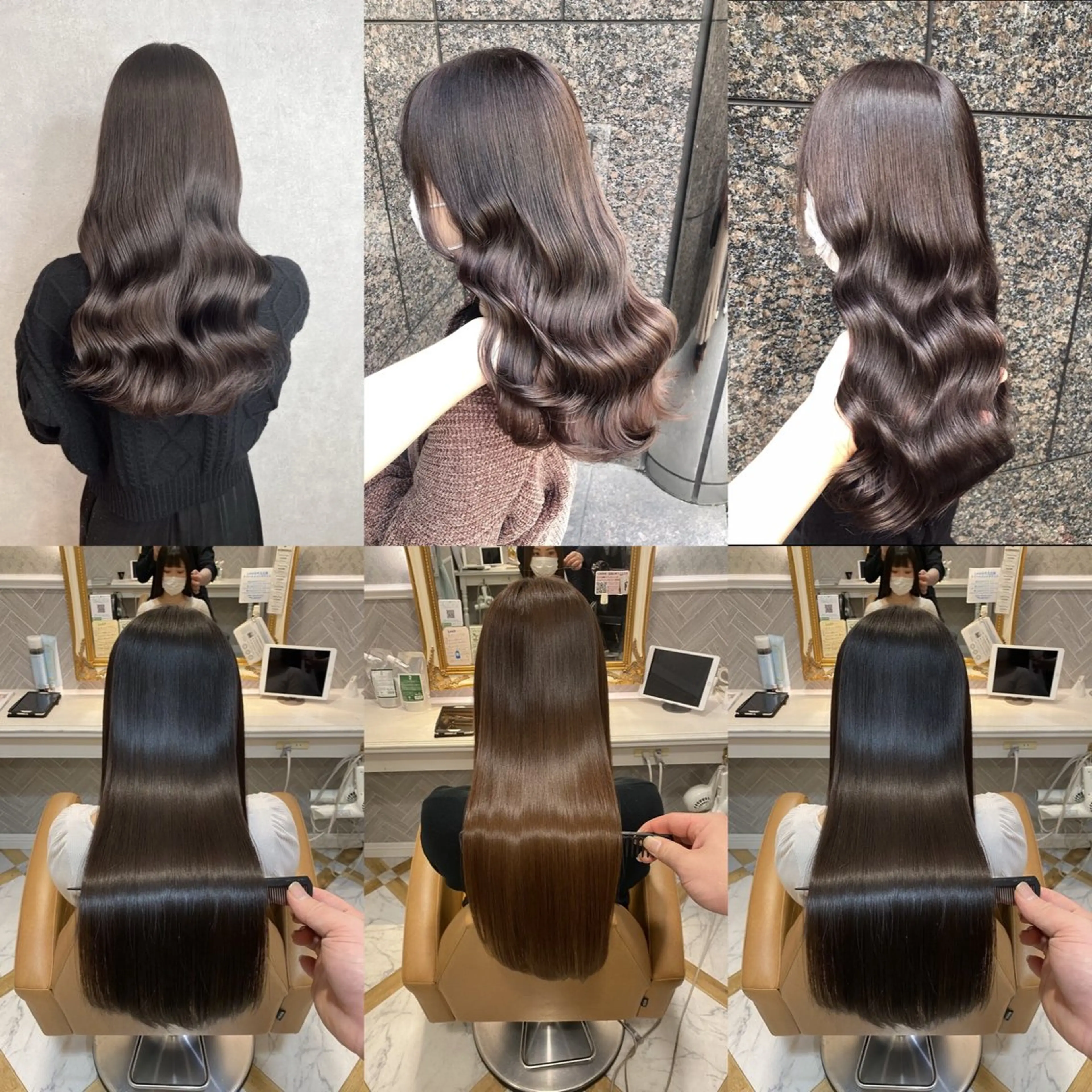 セミロング カラー 髪質改善 カット ヘアカラー 縮毛矯正 トリートメント 艶髪/縮毛矯正 /髪質改善千田大地のヘアスタイル