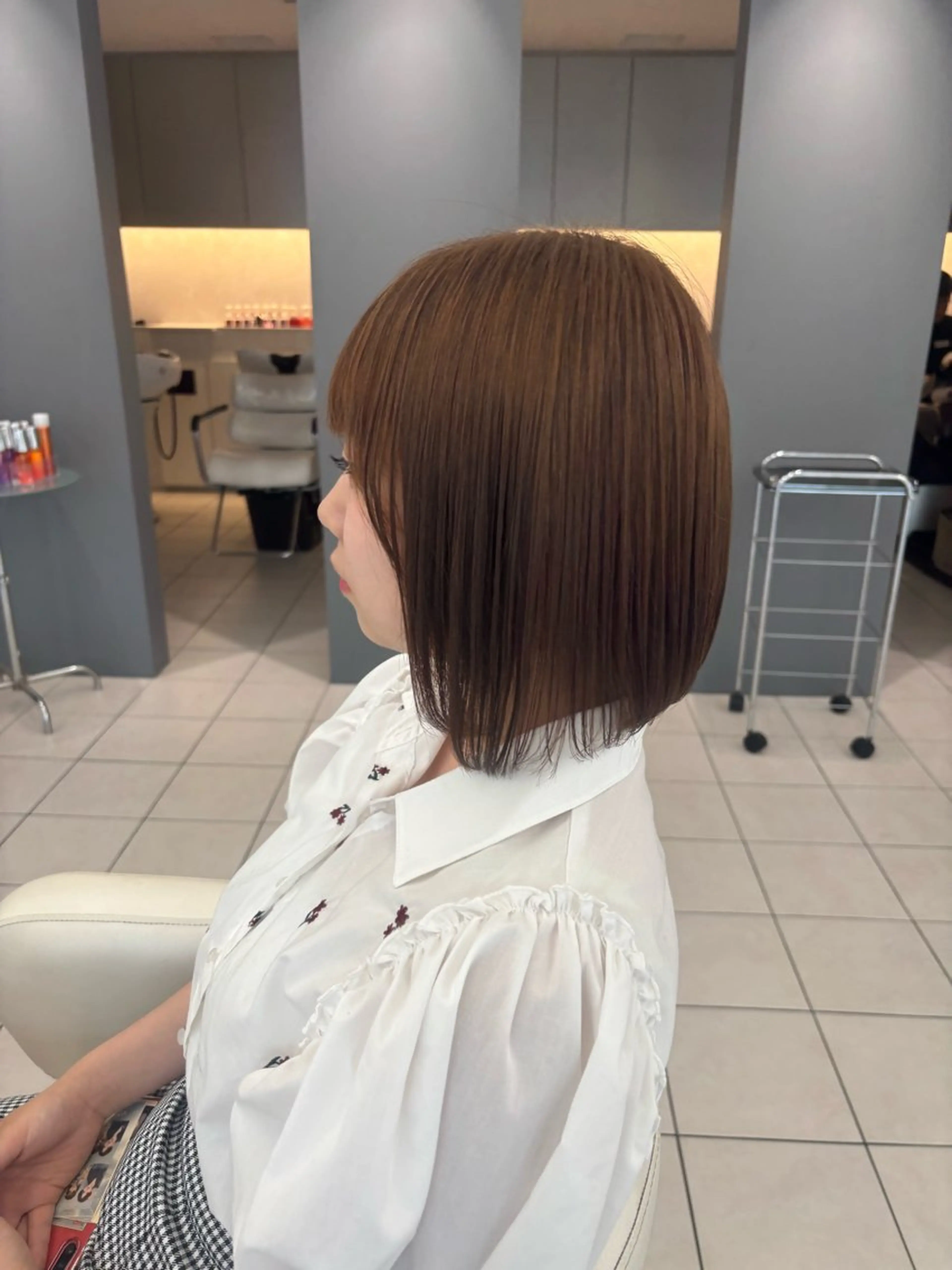 ミディアム カット Miki❤️✨ ツヤカラー🪄🫧のヘアスタイル