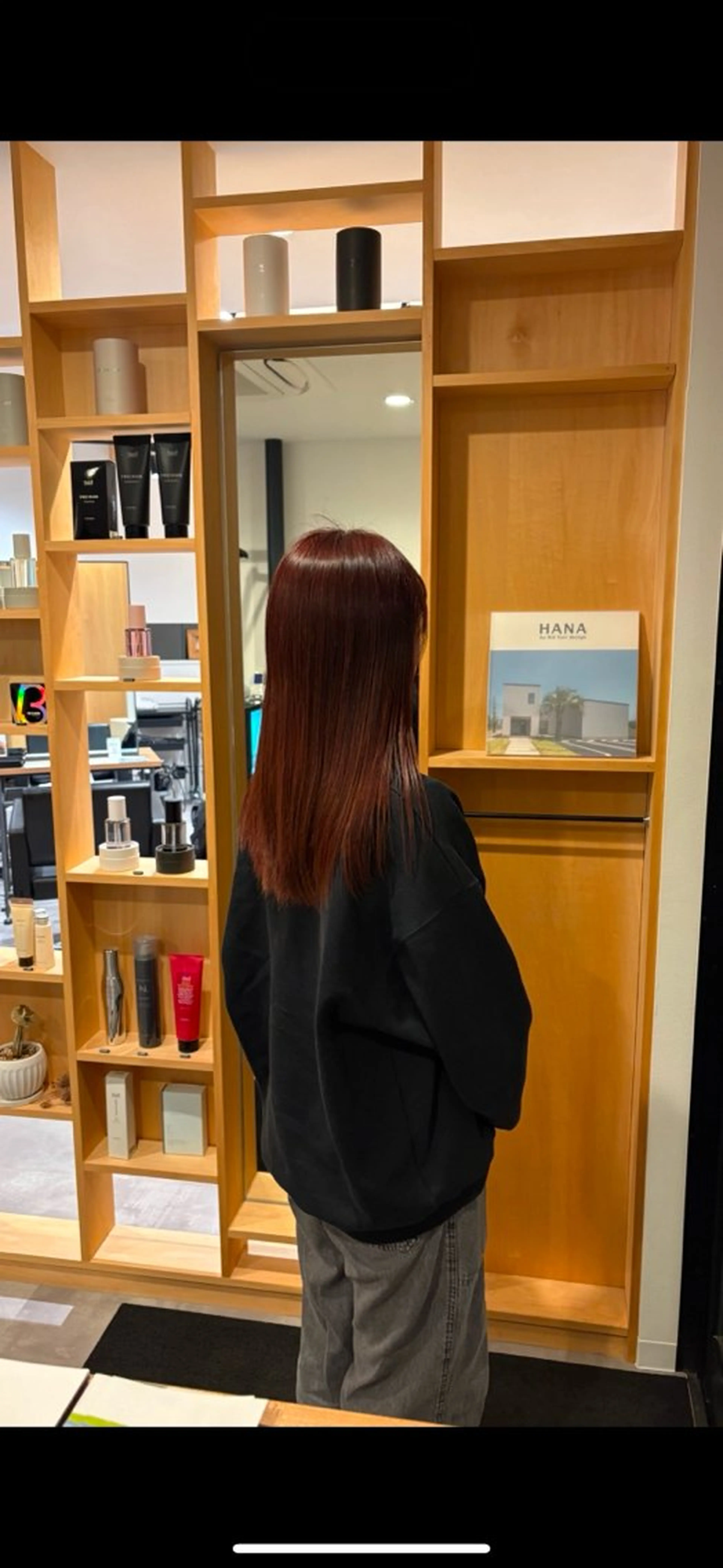 ミディアム カラー ヘアカラー 滑川 吏音のヘアスタイル