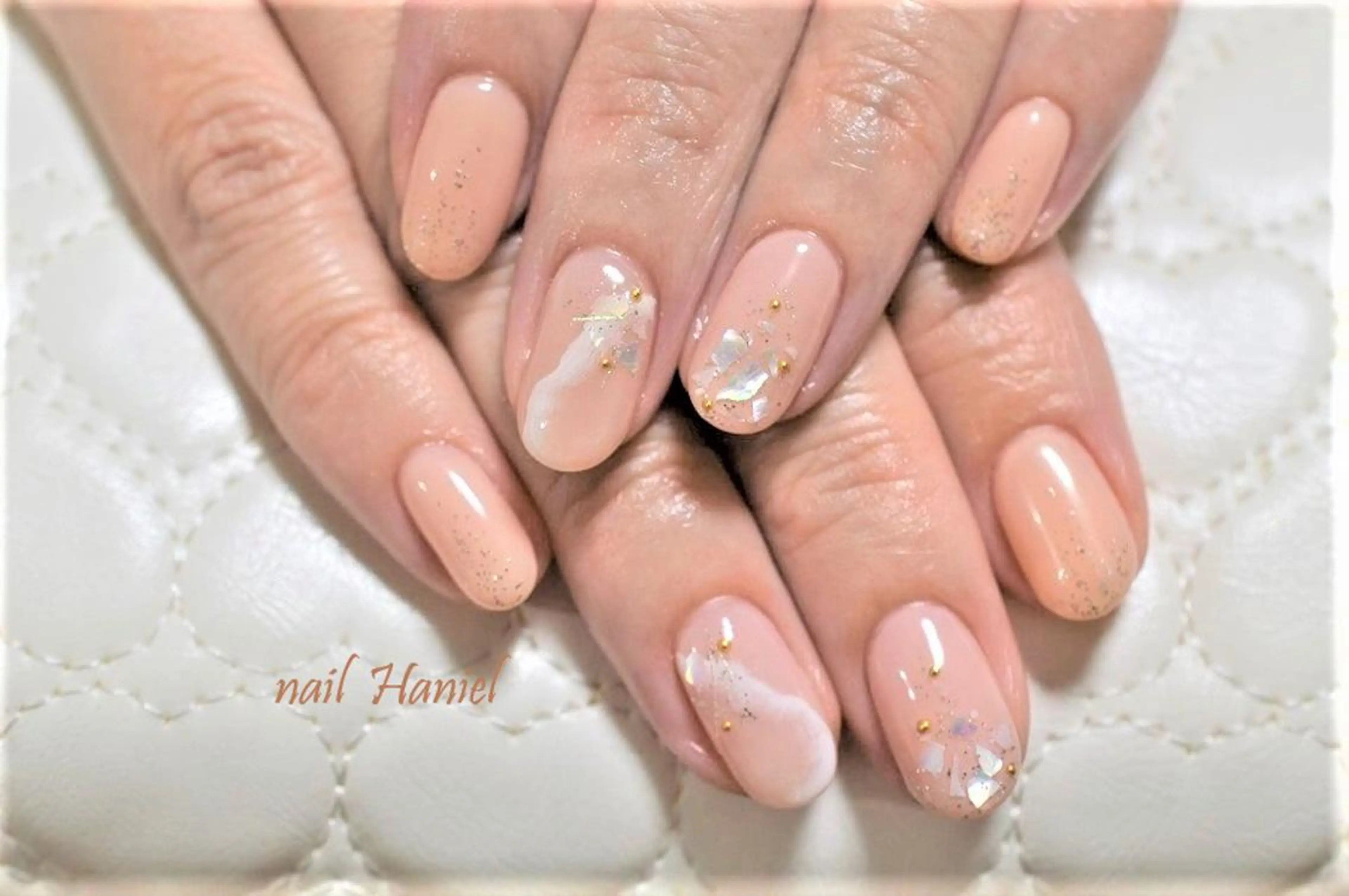 ネイル フットネイル ジェルネイル パラジェル 夏ネイル nail Haniel所属・半蔵門サロンハニエル 魅神 ちよのネイルデザイン