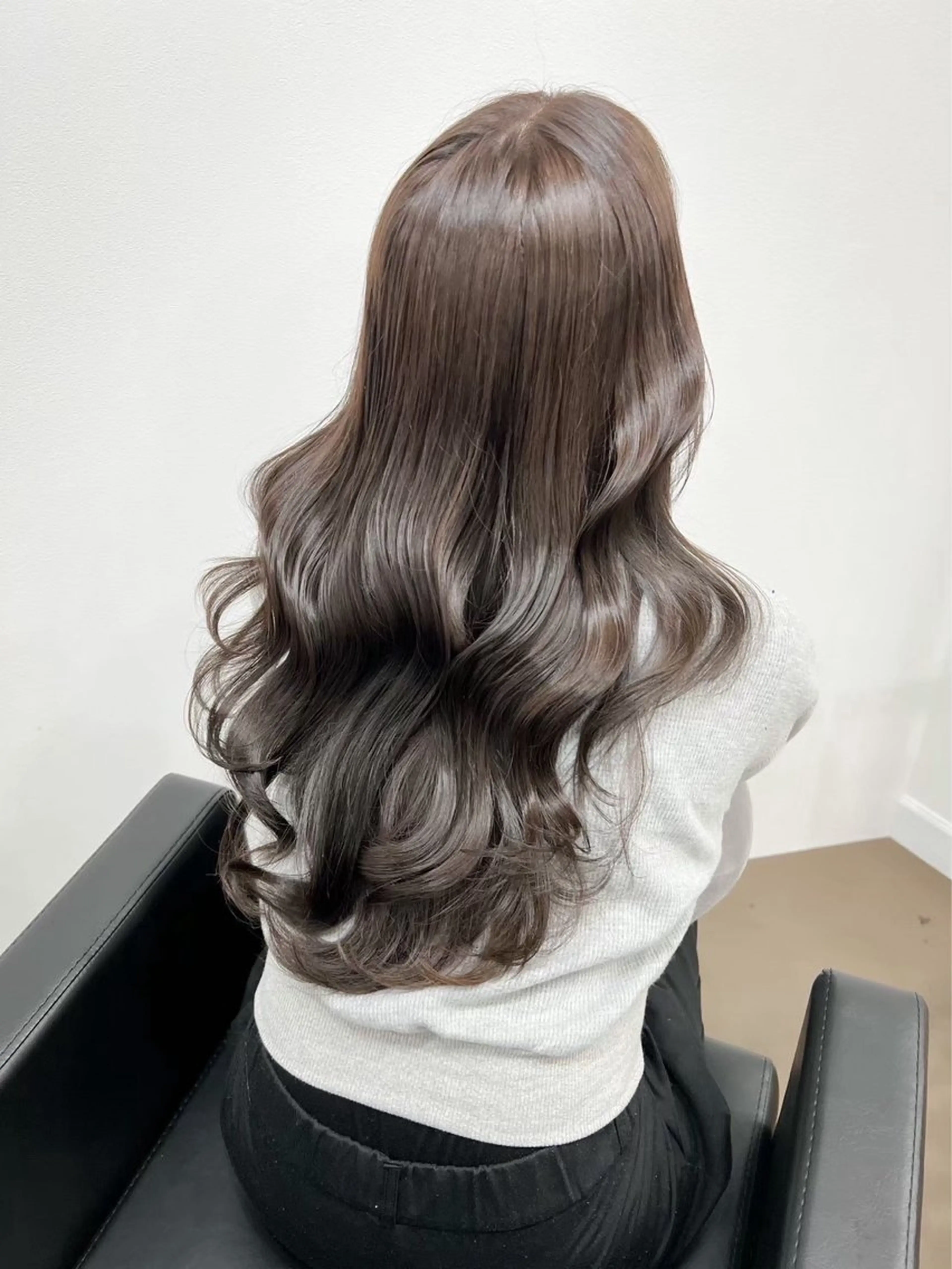 ロング カラー 透明感カラー 韓国風ヘア 神戸ボブ✂️ ioe三宮/田 伸佳のヘアスタイル