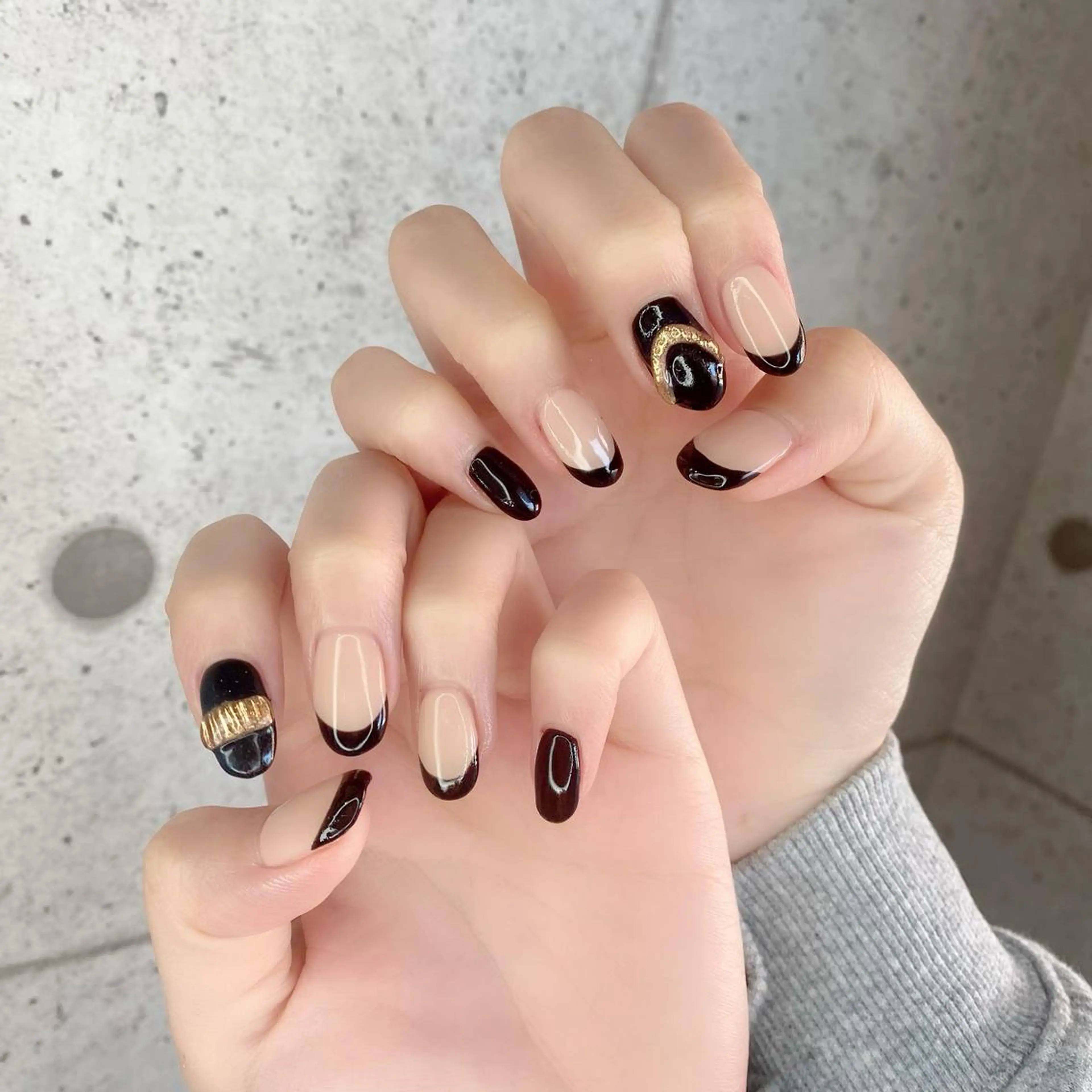 セミロング カラー パーマ ヘアアレンジ メンズ キッズ ネイル マツエク・マツパ アイブロウ 入学式 卒業式のヘアスタイル 入学式 フレンチネイル 卒業式 ハンドネイル Salon Kのネイルデザイン