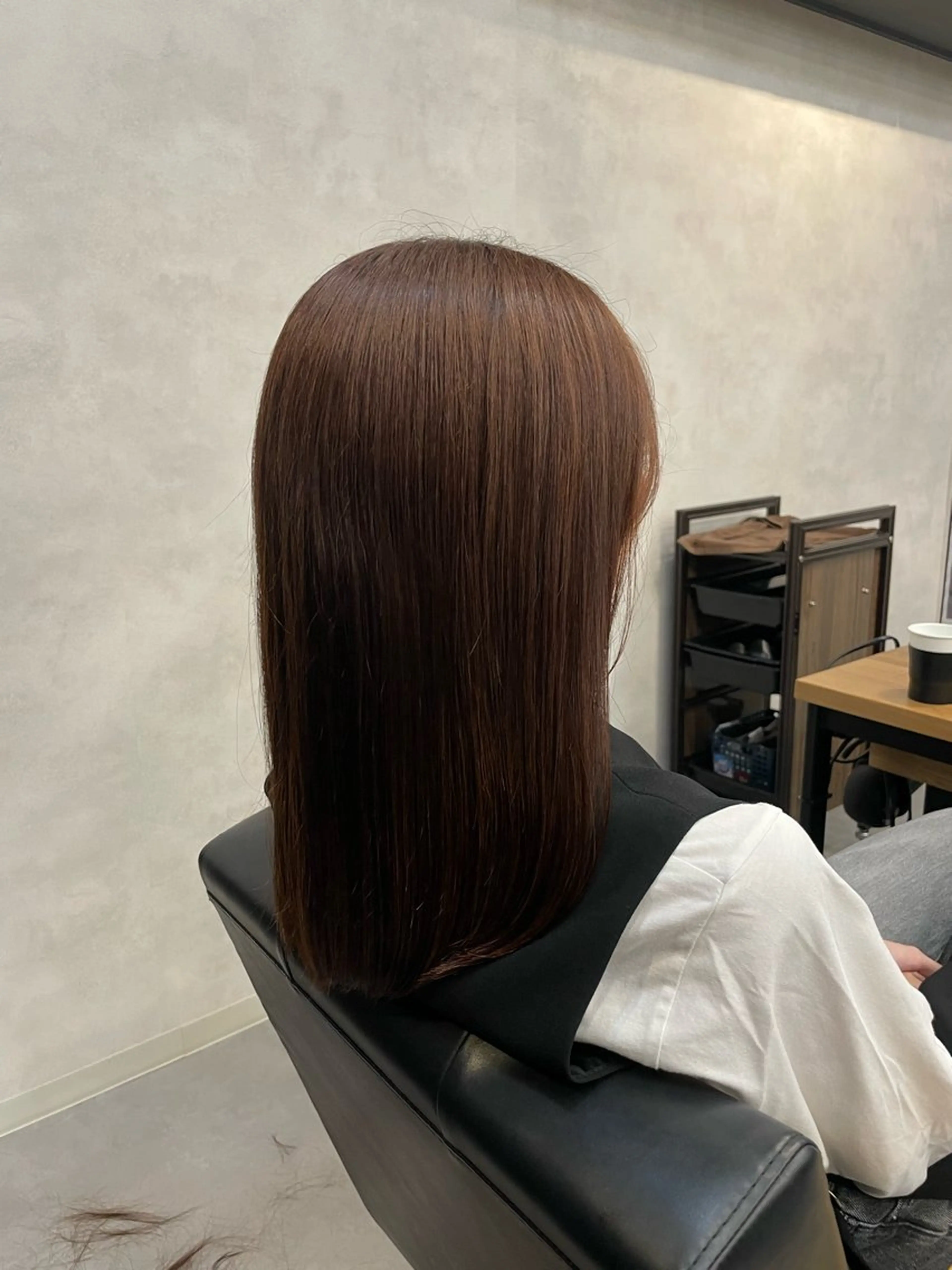 セミロング カラー カット ヘアカラー トリートメント 今村 南穂のヘアスタイル