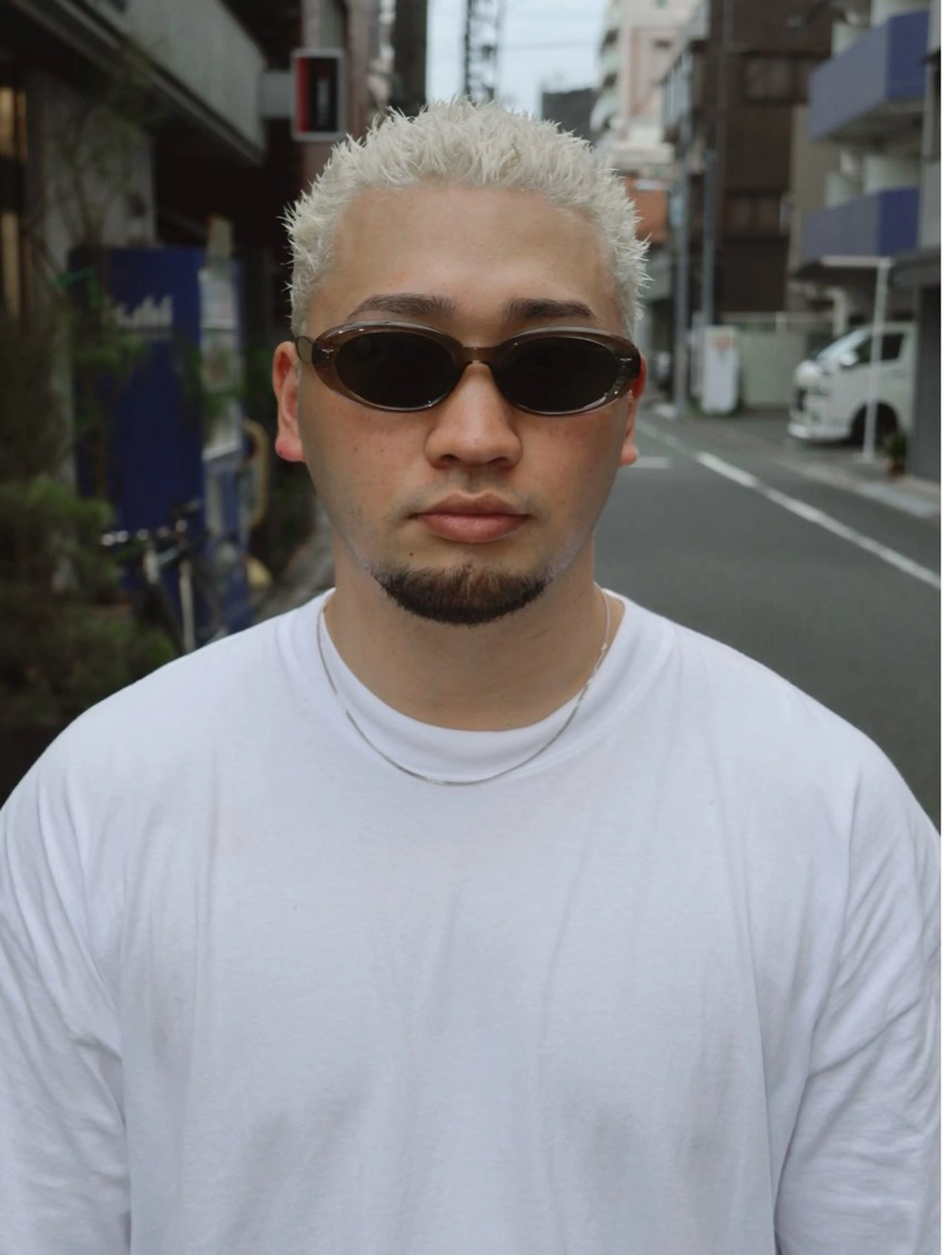 ショート メンズ メンズブリーチ メンズパーマ カット ヘアカラー パーマ イージードリル‼️イ ージーパーマ‼️平山のヘアスタイル