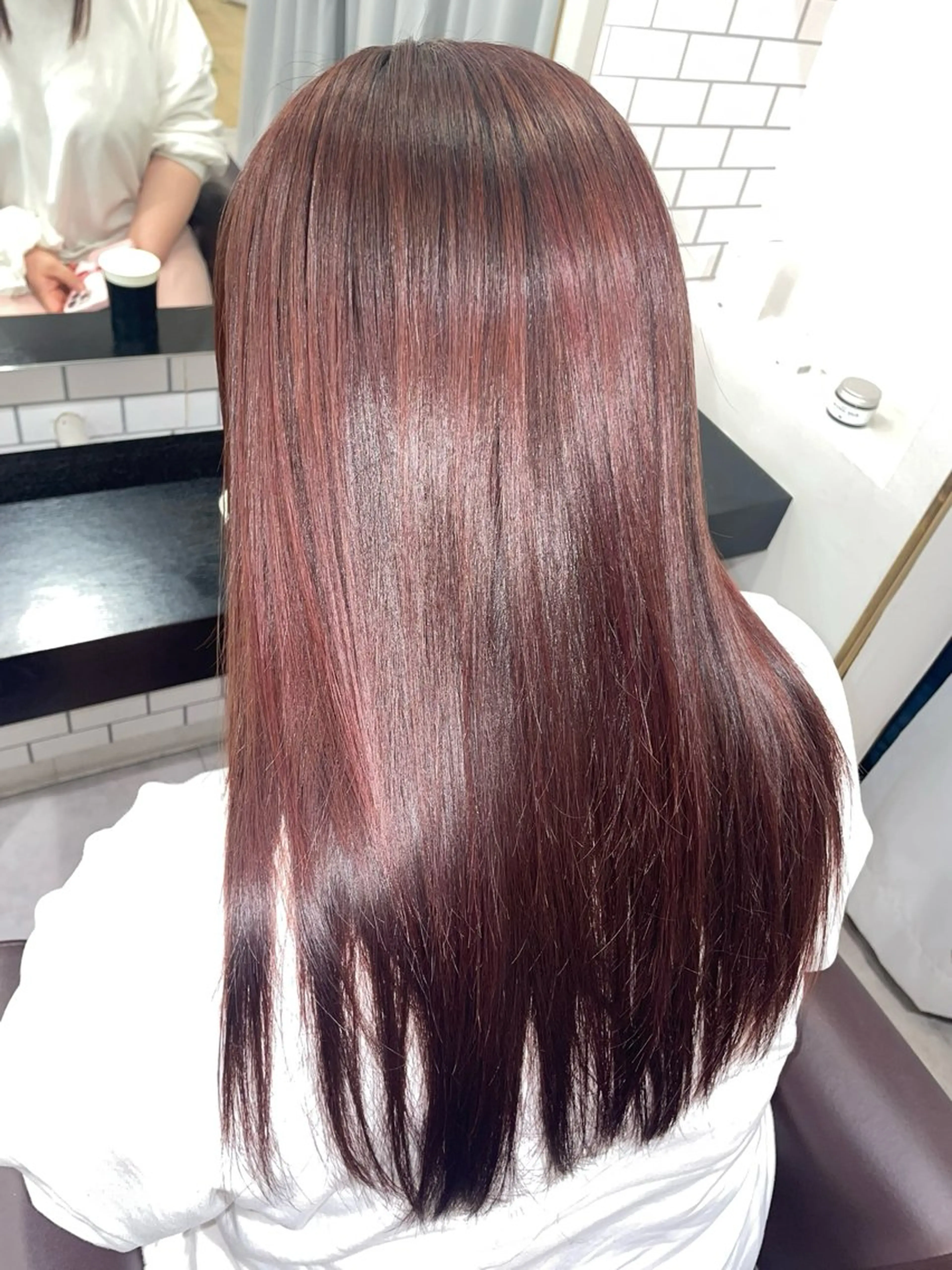 ロング カラー ブリーチ ブラウンカラー ブリーチなしカラー ピンクカラー ピンクブラウン ヘアカラー トリートメント 👑艶髪/カラー/ 髪質改善/特化👑のその他イメージ
