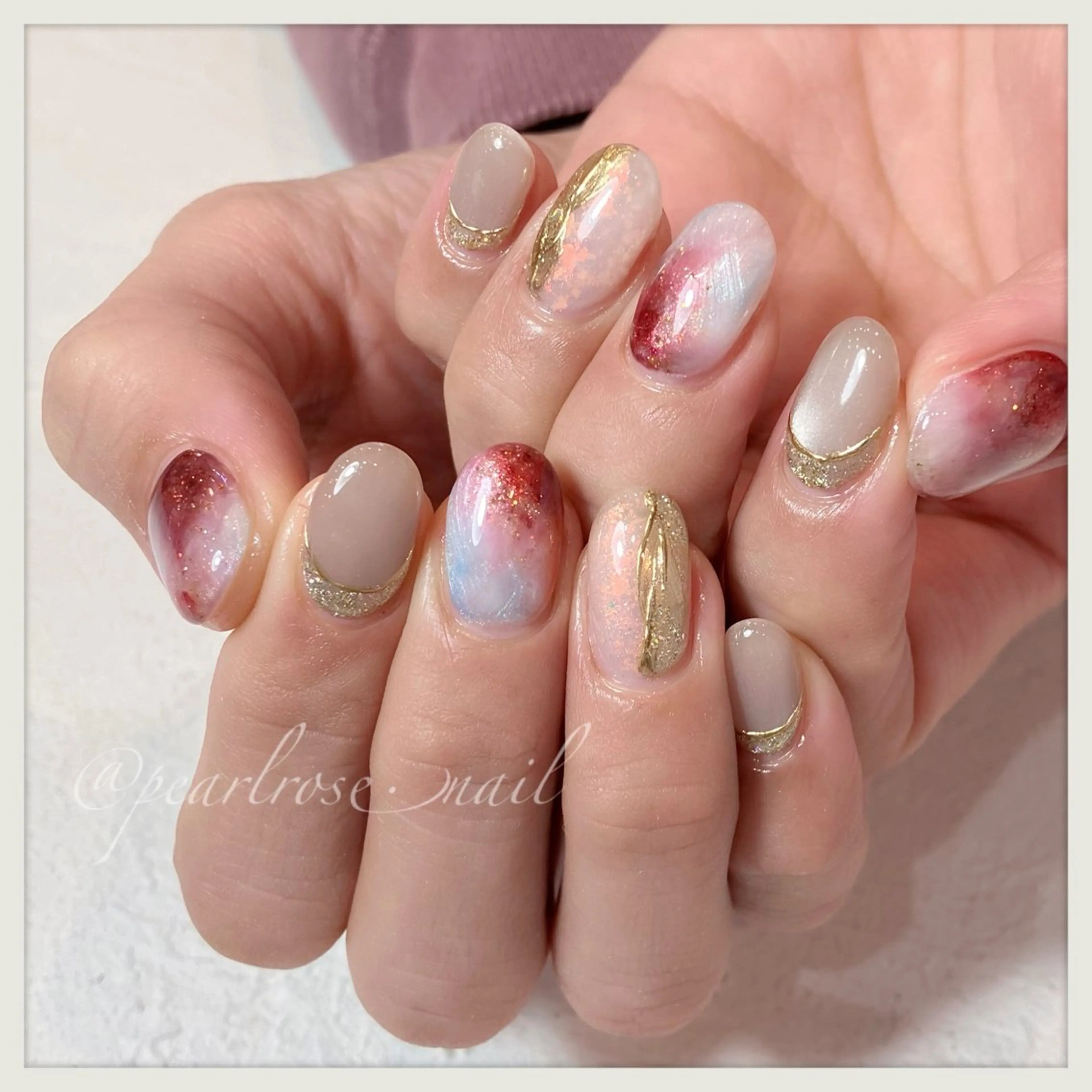 ネイル ニュアンスネイル ハンドネイル Pearl Rose所属・PEARL ROSE パールローズのその他イメージ