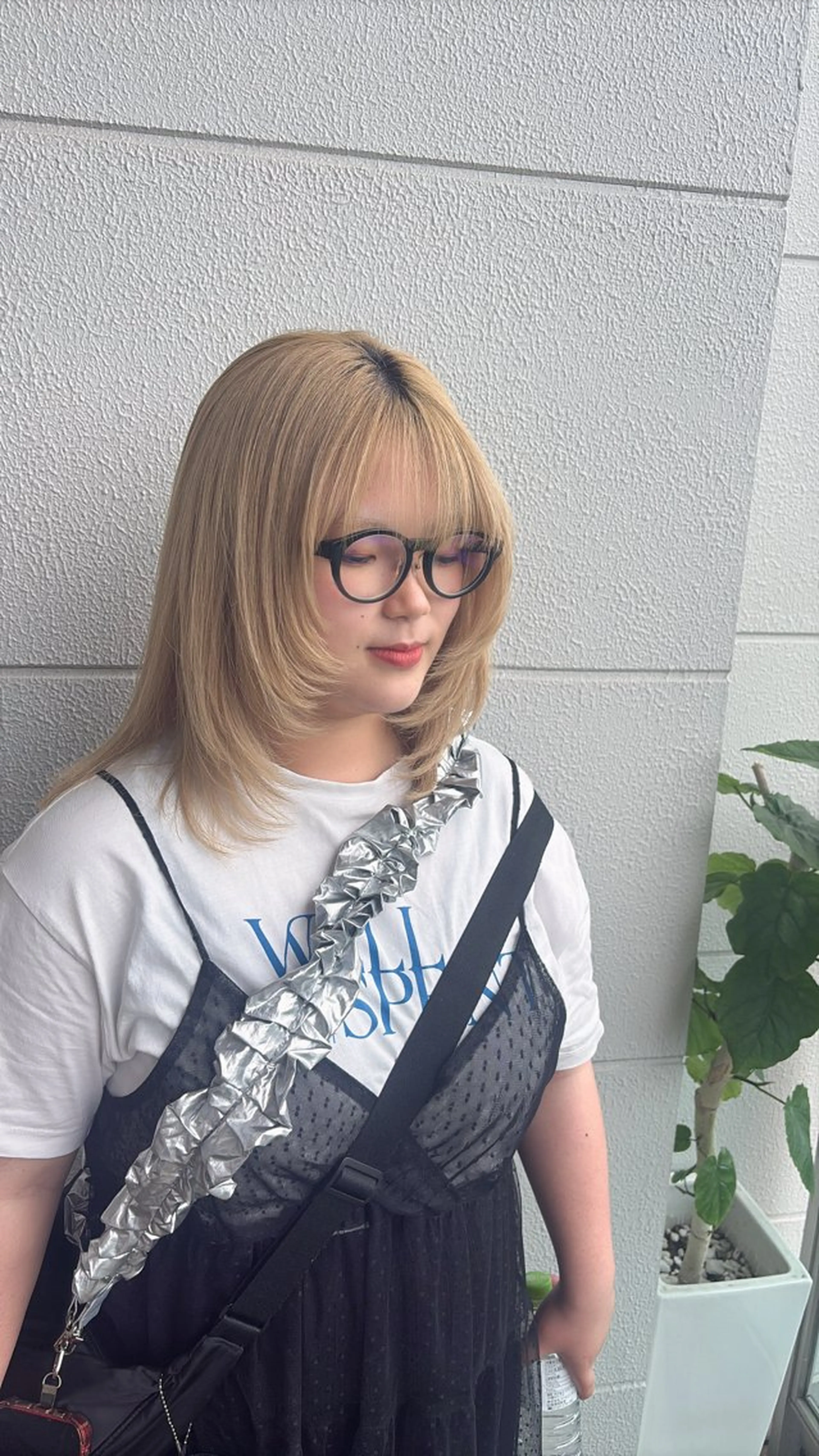 ミディアム 顔まわりレイヤー 顔周りカット レイヤーカット hair design Granz 平成店【ヘアーデザイングランツ】所属・本村 あやかのヘアスタイル