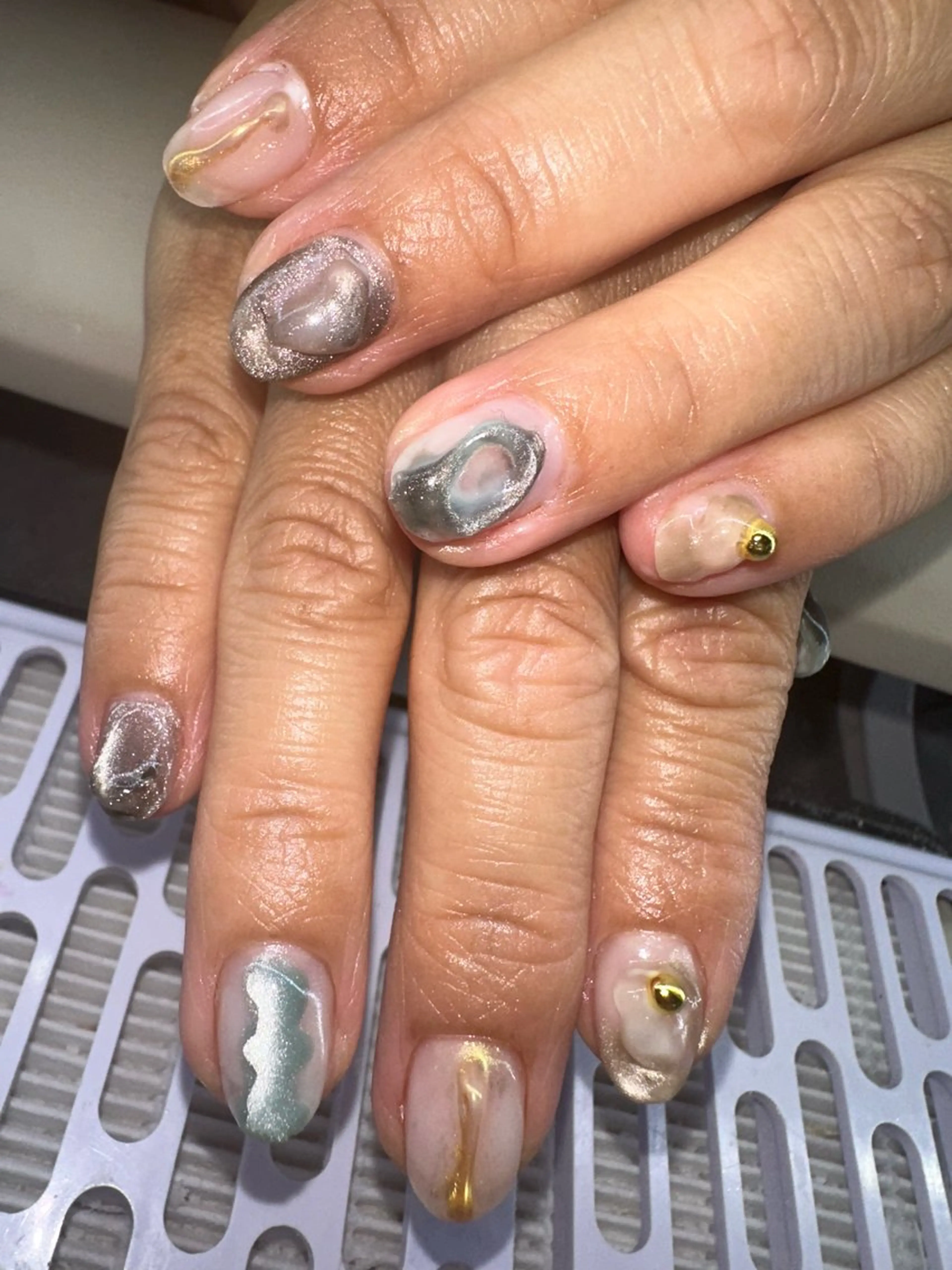 ショート ハンドネイル YOKOSUKA⚓️ KIRaRa💅のネイルデザイン