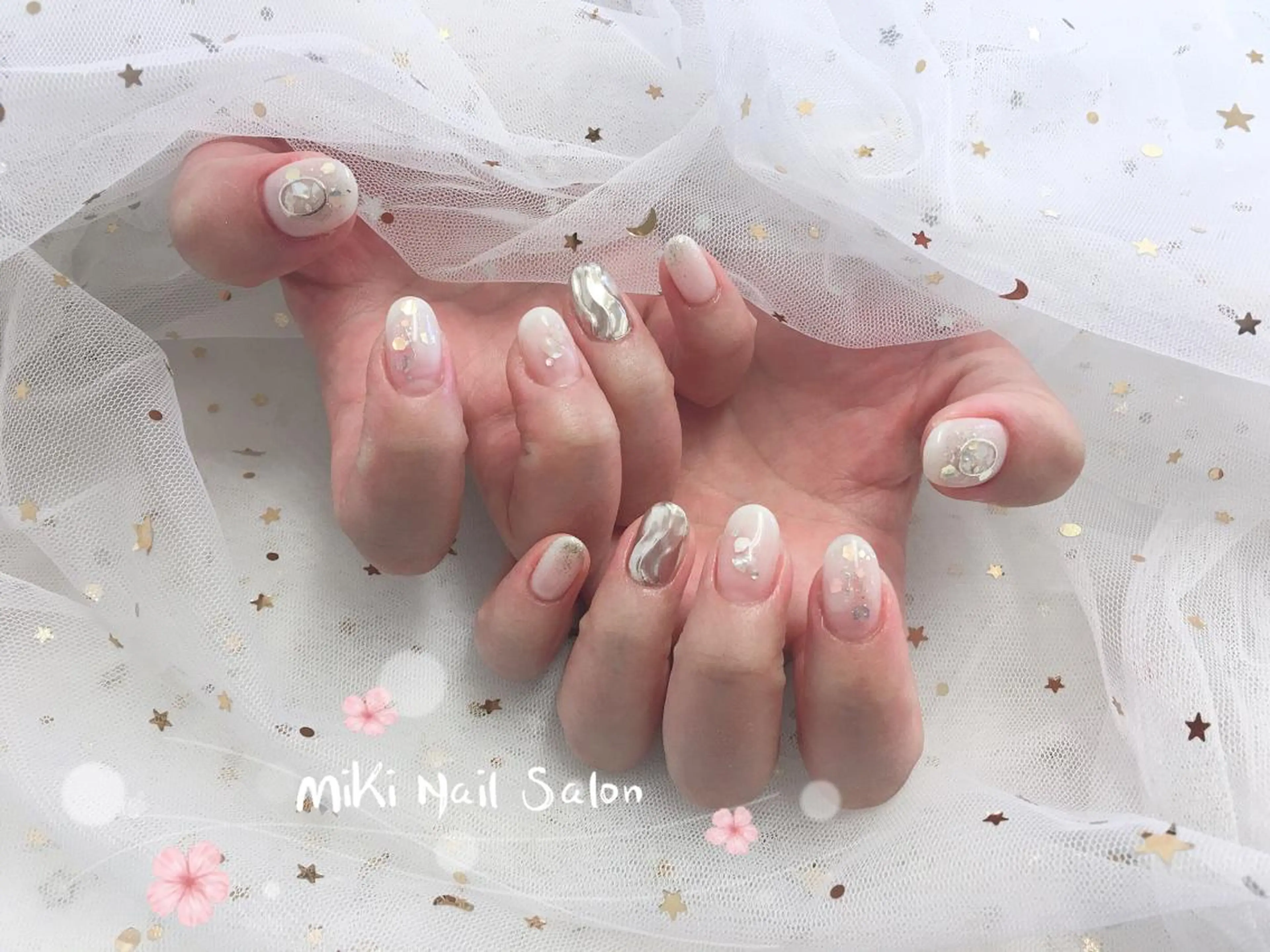 ネイル MiKi Nai池袋 長さだし得意のネイルデザイン