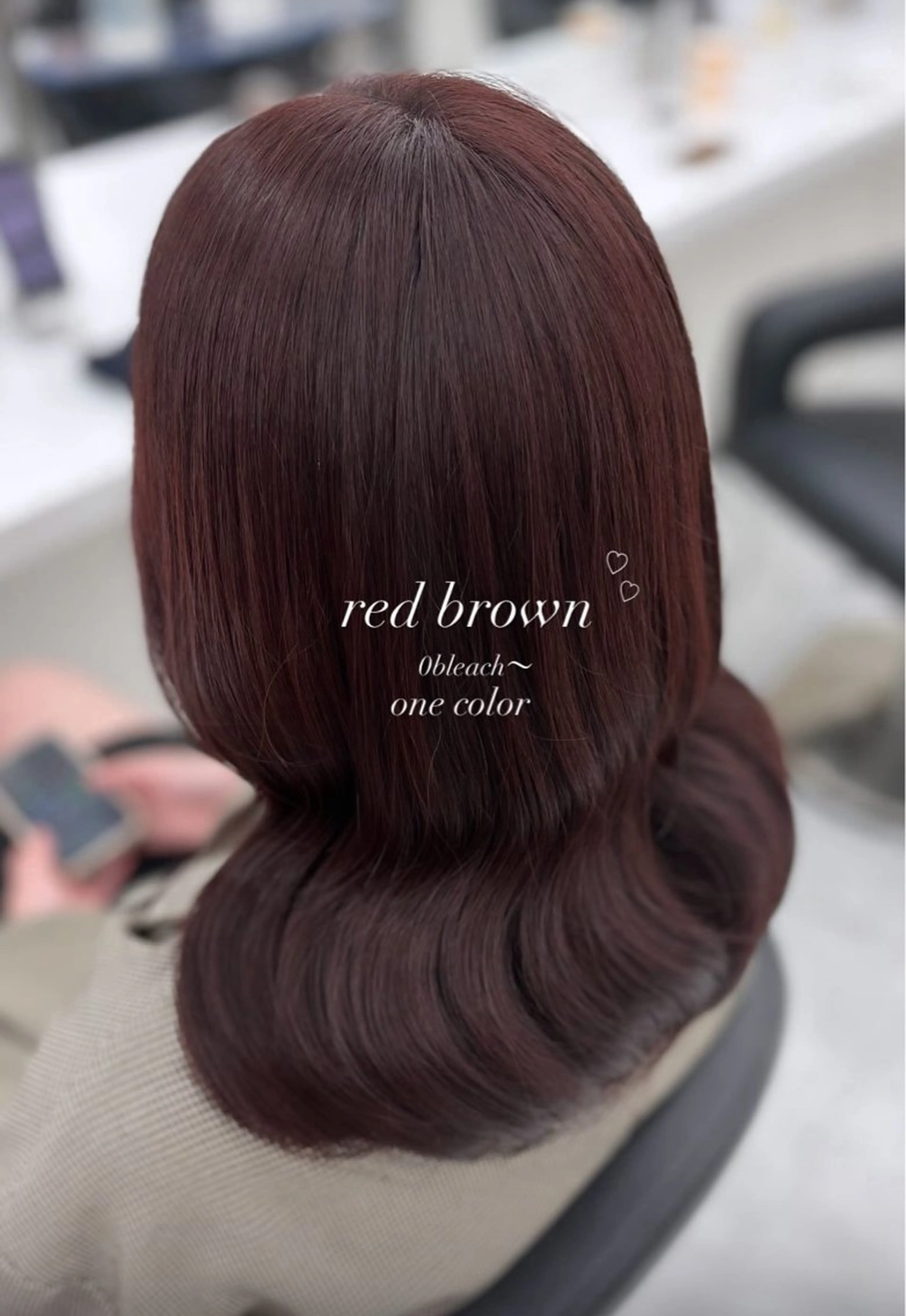 セミロング ヘアカラー トリートメント ヘッドスパ ヘアセット Hina🎀♡ 暖色/縮毛のヘアスタイル
