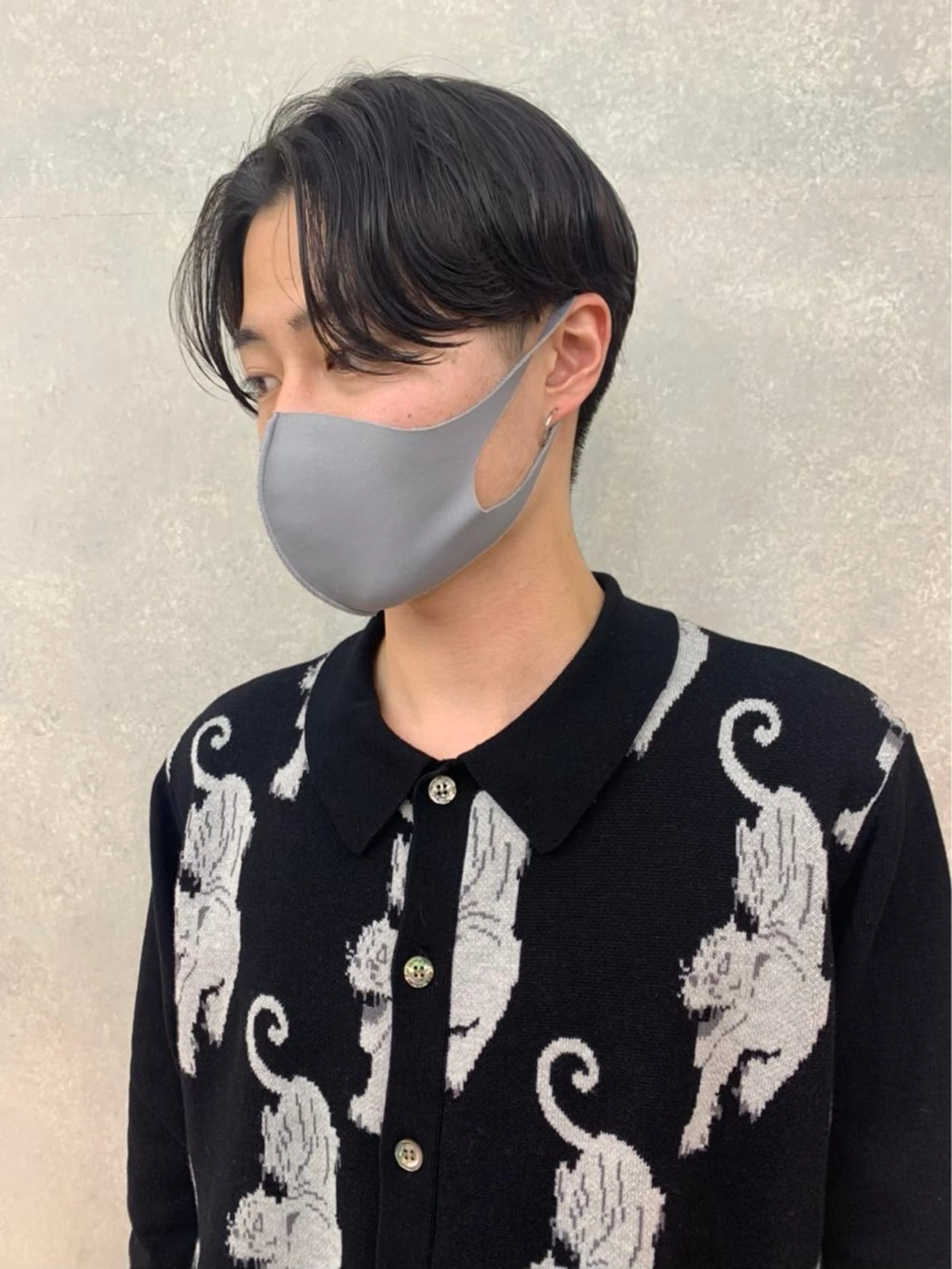 メンズ メンズブリーチ メンズハイトーン メンズ韓国風 マッシュ シースルーマッシュ designcolo r/似合わせNOKAのヘアスタイル