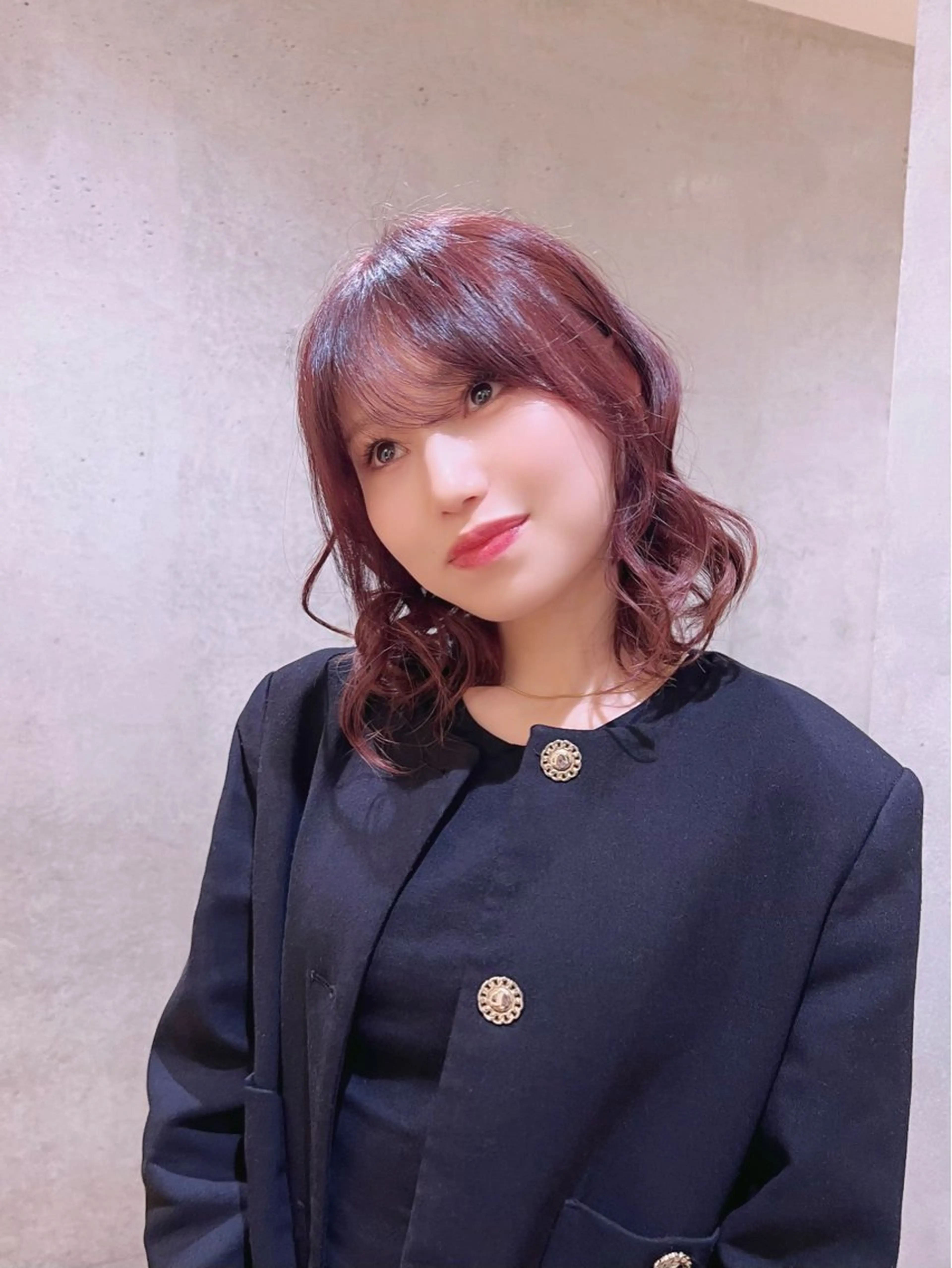 パーマ Say.石川葵 ショートボブ前髪のヘアスタイル