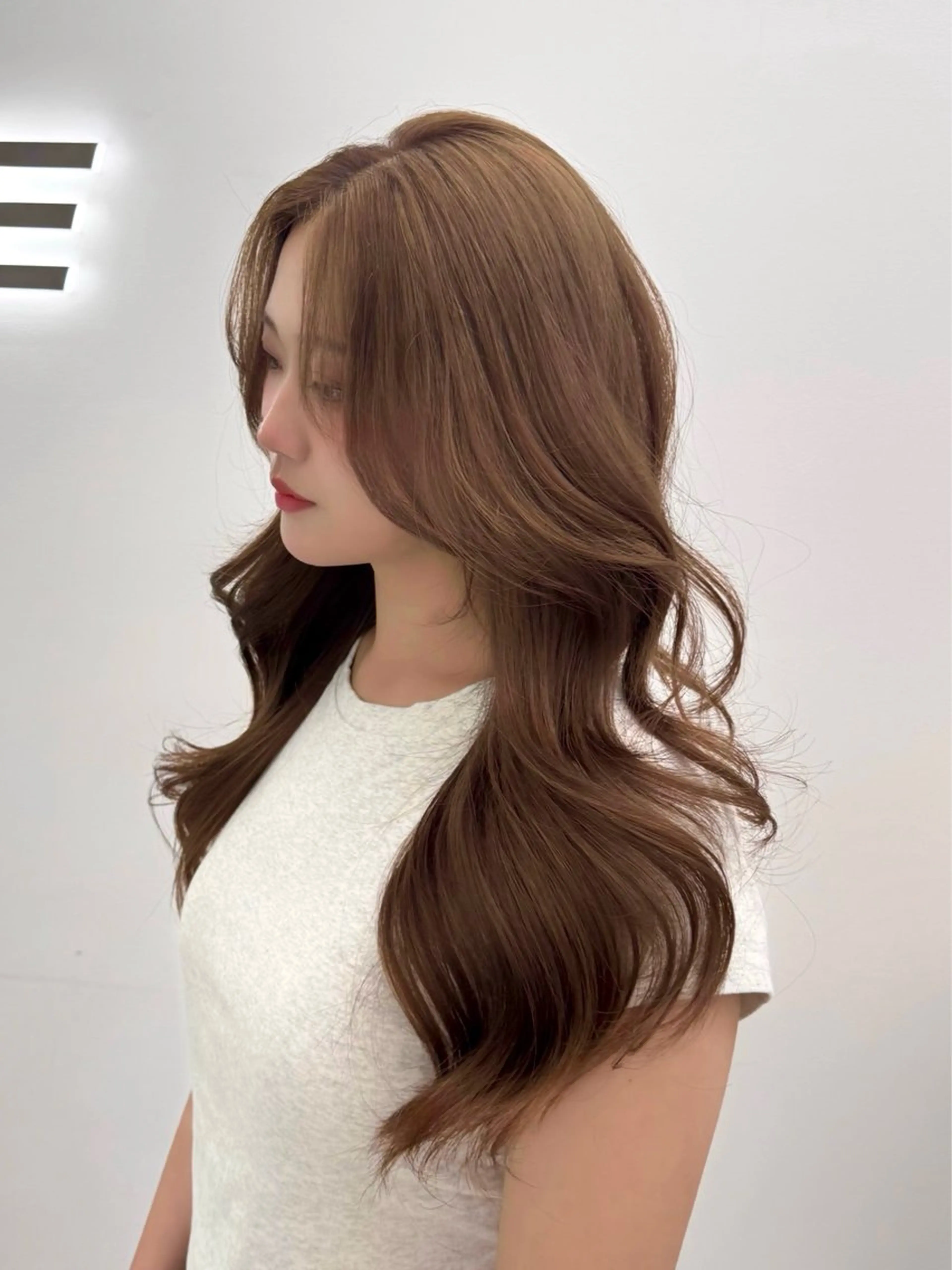 ロング 韓国風ヘア レイヤーカット カット ヘアカラー トリートメント GO TODAY 原宿Verno店所属・韓国風レイヤー/顔周 り×透明感/きょうのヘアスタイル