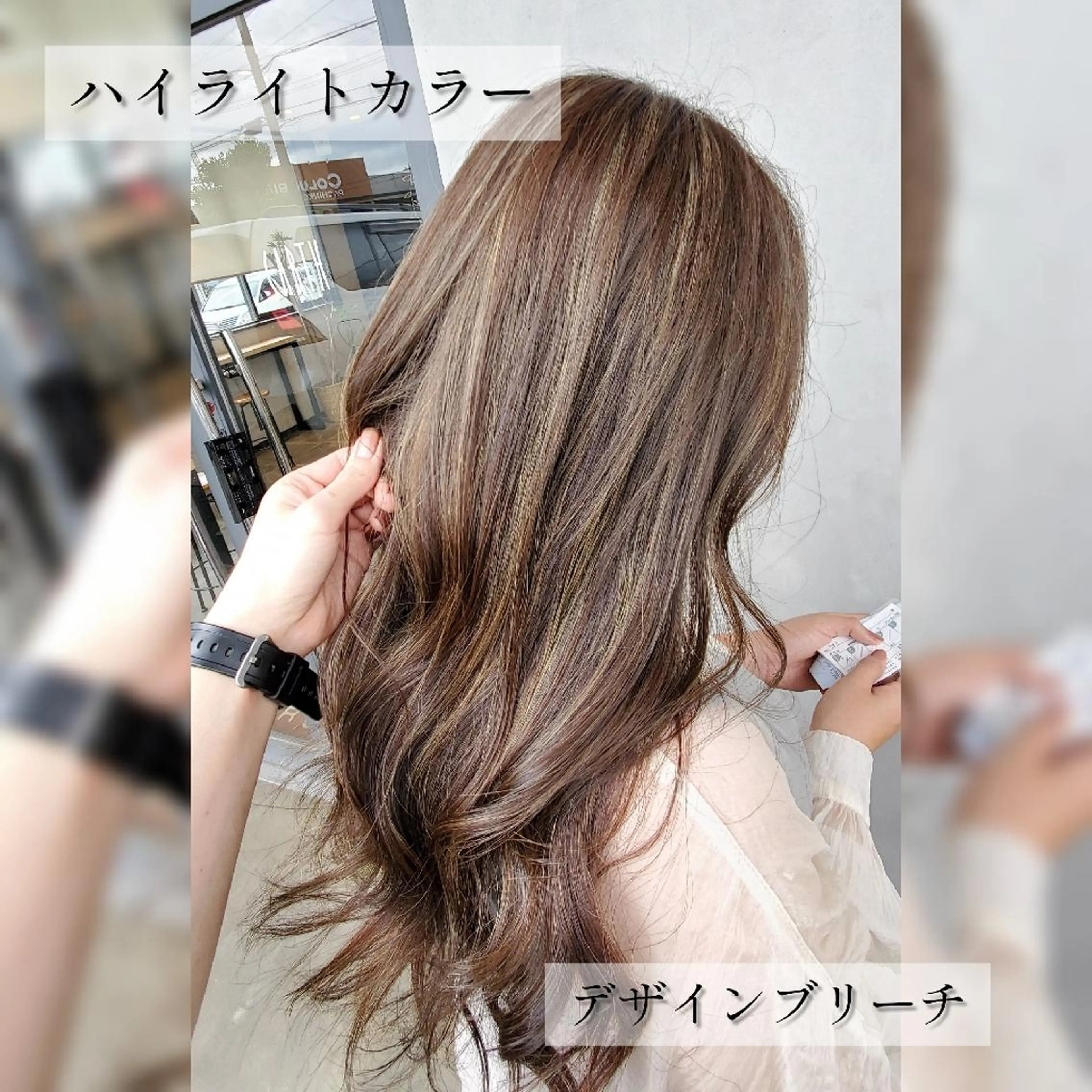 ロング カラー メンズ キッズ ネイル ヘアカラー トリートメント 髪質改善縮毛矯正×ブ リーチ特化/佐伯 駿のヘアスタイル