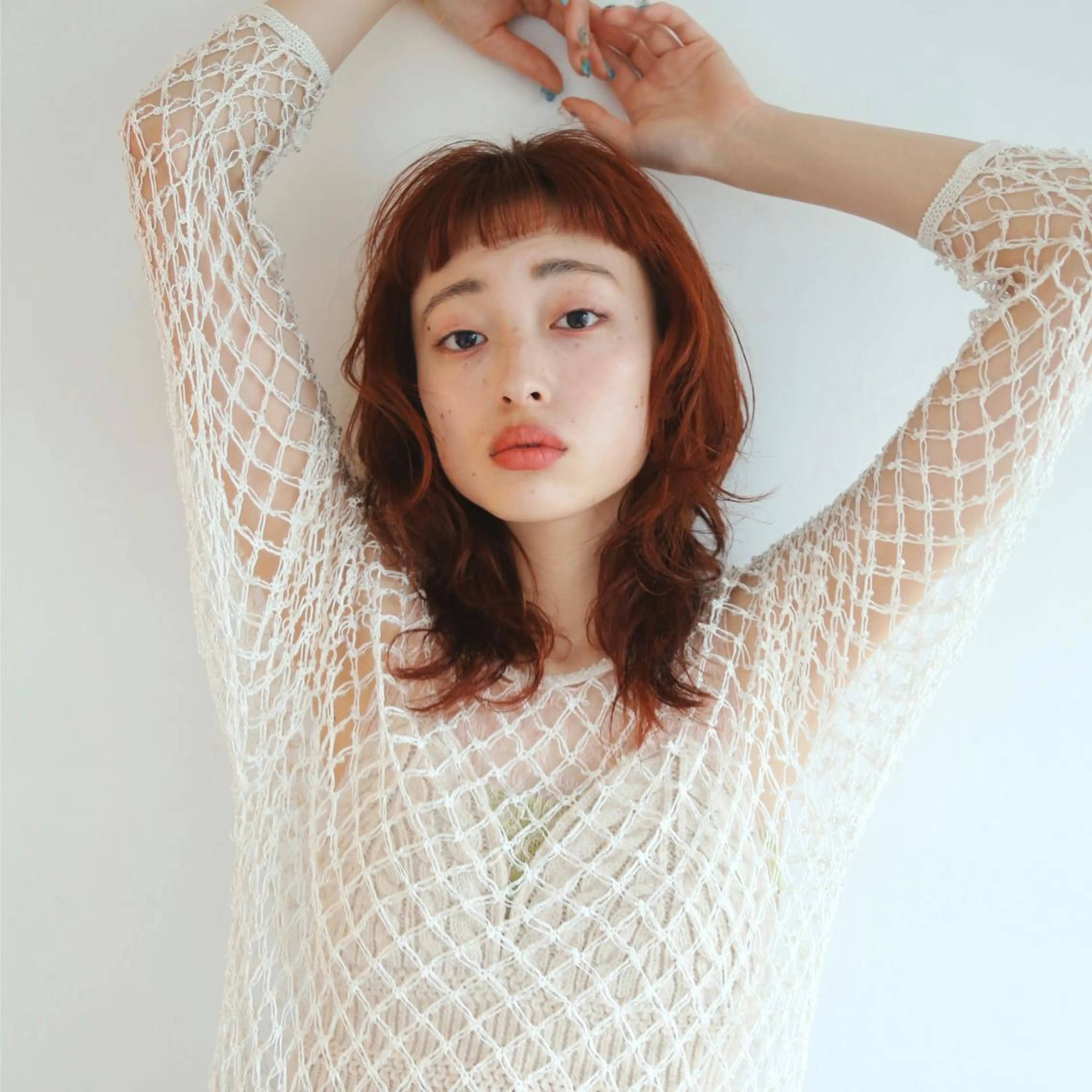 セミロング カラー セミロングパーマ ベージュカラー ブリーチ ケアブリーチ ダブルカラー ヘアカラー トリートメント ブリーチ/レイヤー 🌻Mutsumiのヘアスタイル