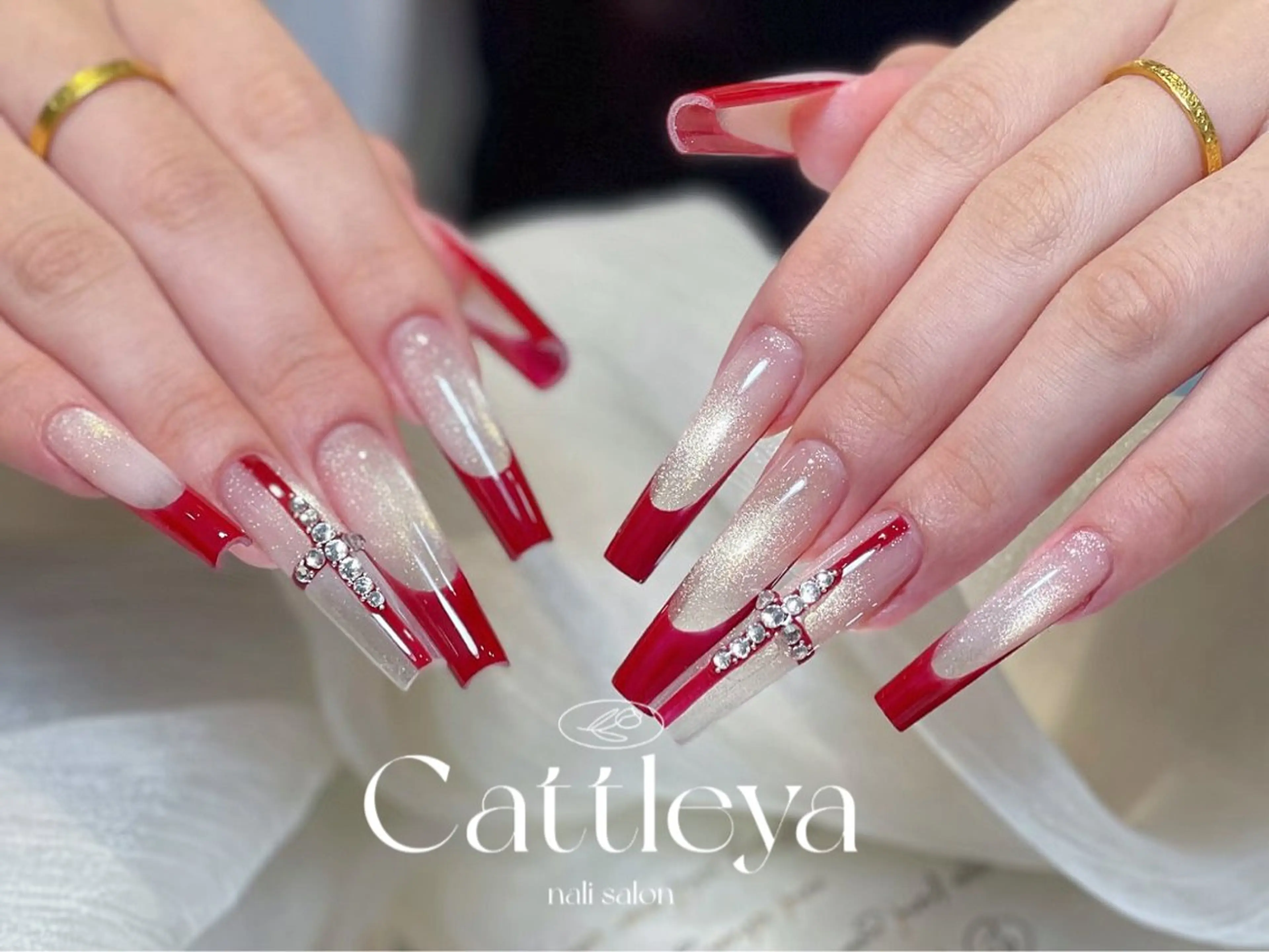 【モデル募集中】チップスカルプ長さだし持ち込みデザイン10本の写真