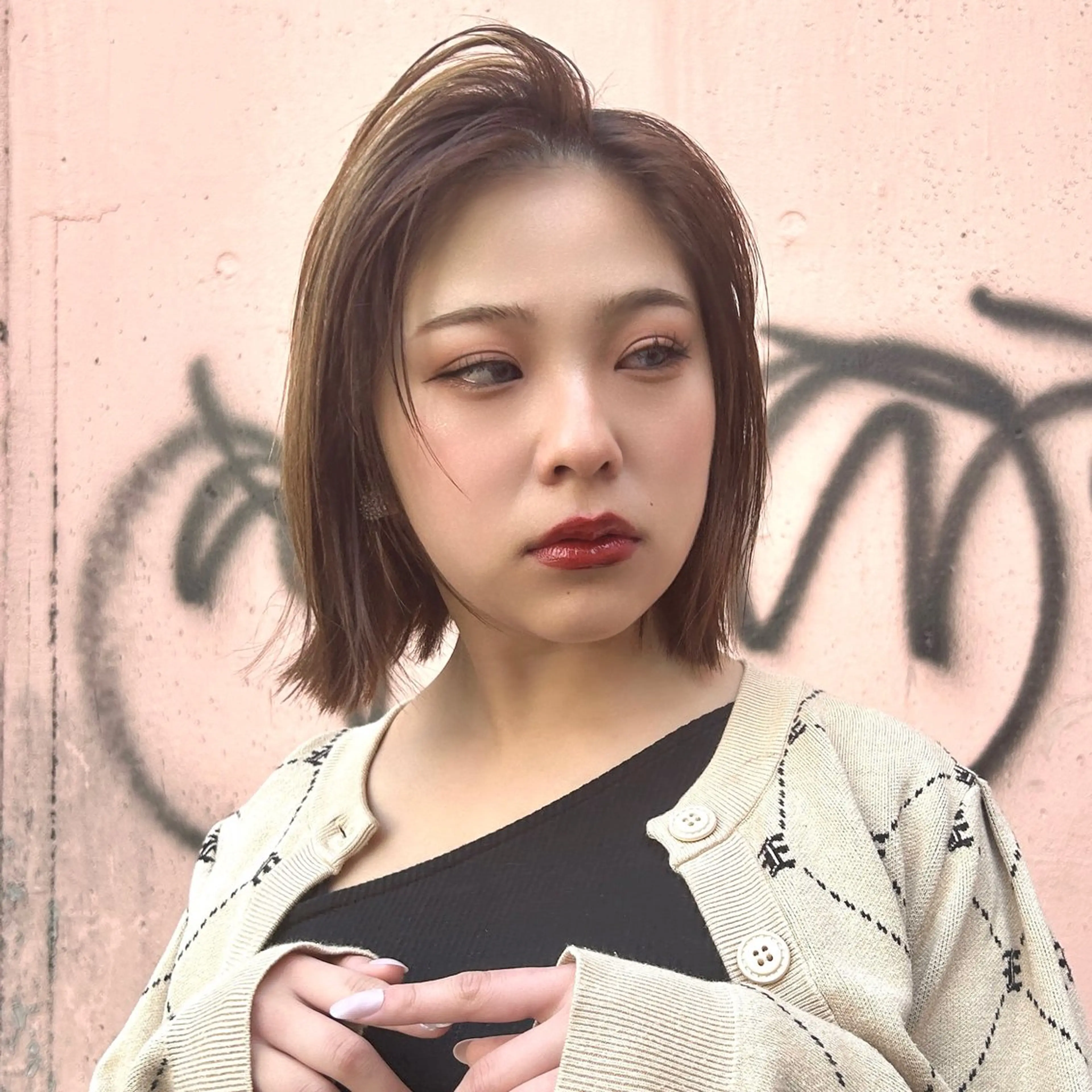 ミディアム Lien by kiitos所属・韓国ヘア×レイヤー カット/上田丈也のヘアスタイル