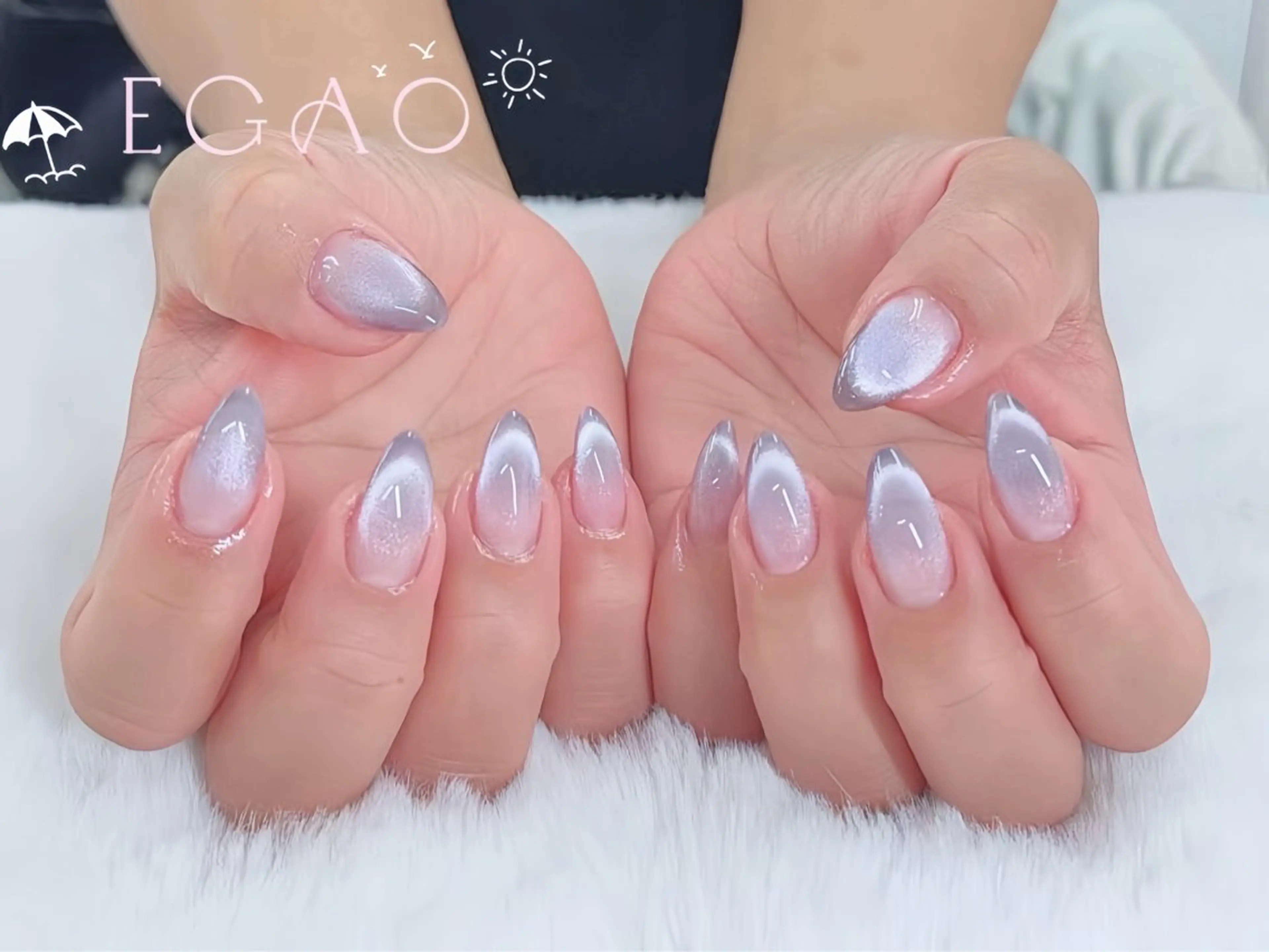 ネイル アートネイル フットネイル フレンチネイル ジェルネイル グラデーション Egao Nail Salonのネイルデザイン
