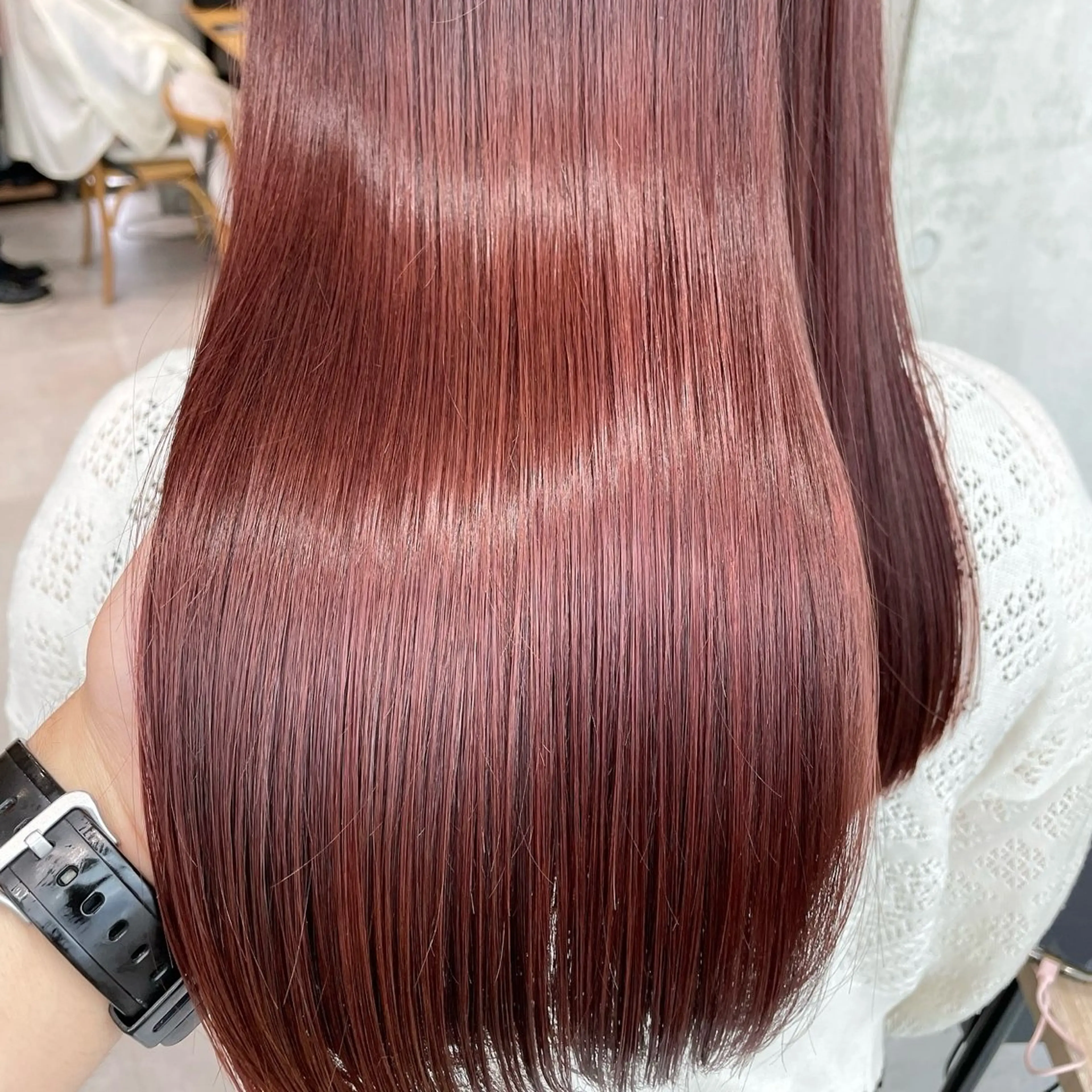 セミロング カラー ブラウンカラー 透明感カラー ピンクカラー ピンクブラウン カット ヘアカラー トリートメント 堀江将太朗/恵比寿/ メンズカットのヘアスタイル