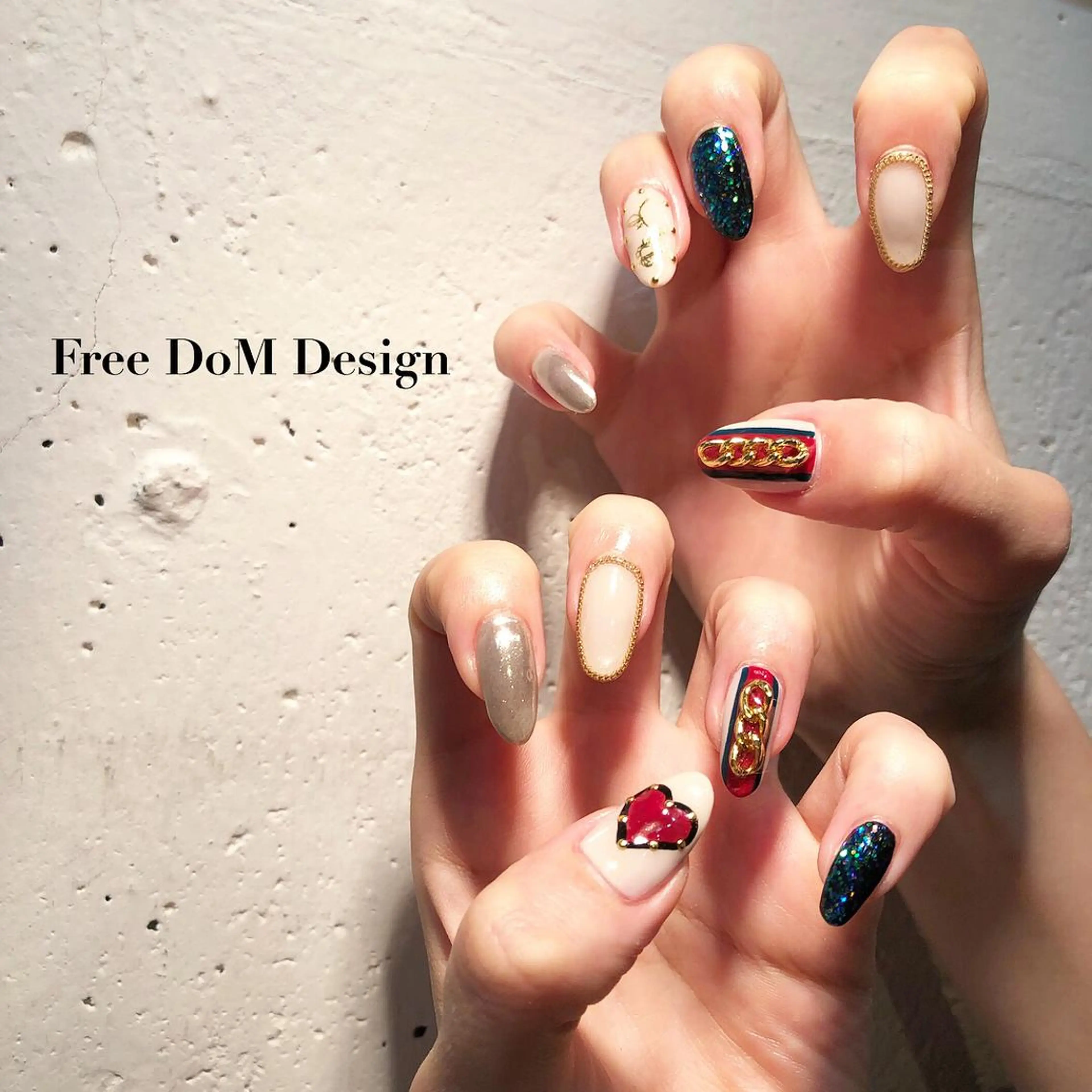 ネイル アートネイル ハンドネイル ＦreeDoＭ   Design所属・W KUMIのネイルデザイン