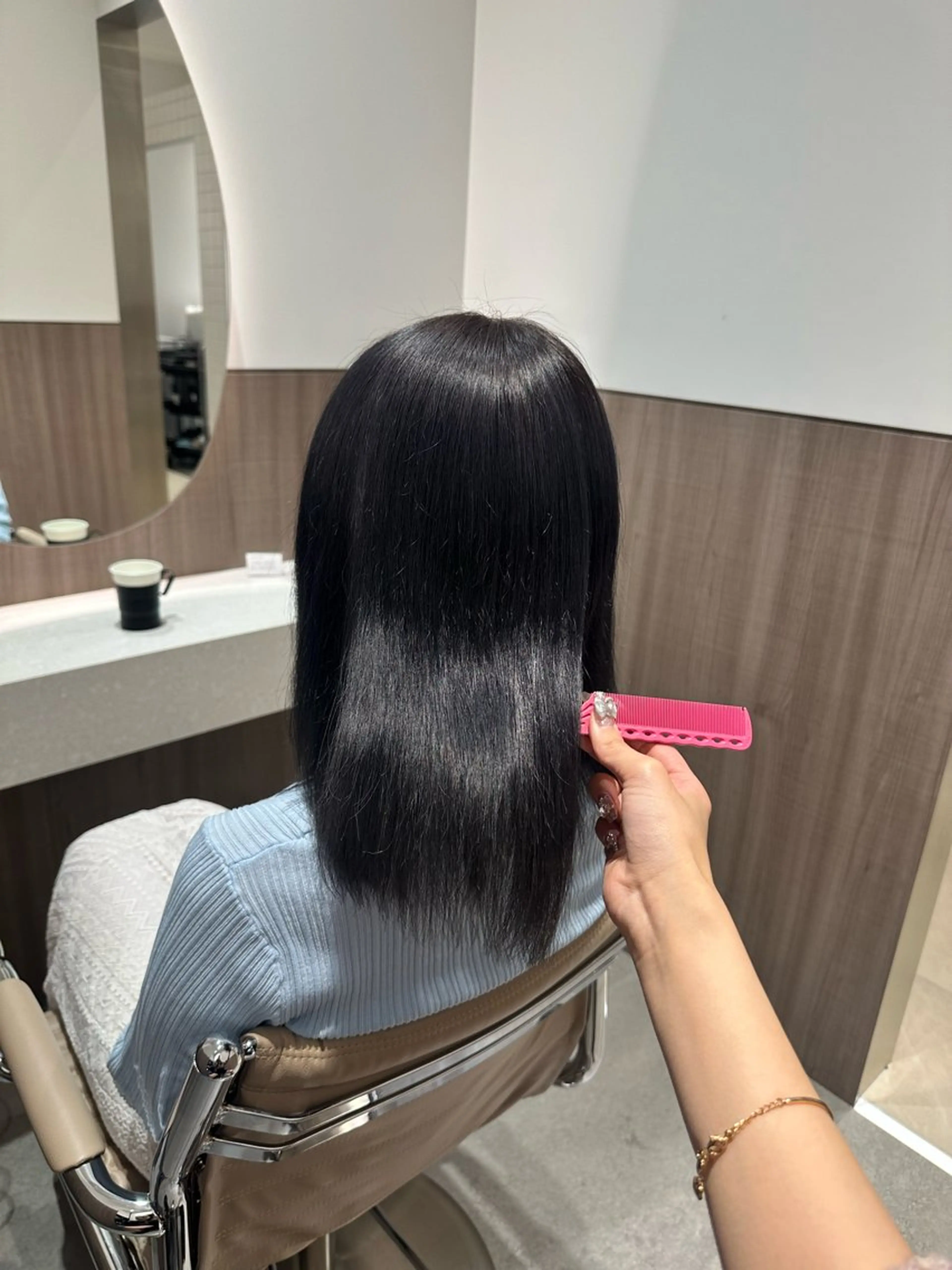 カラー マンツーマン/原宿/ 透明感カラー⭐️のヘアスタイル