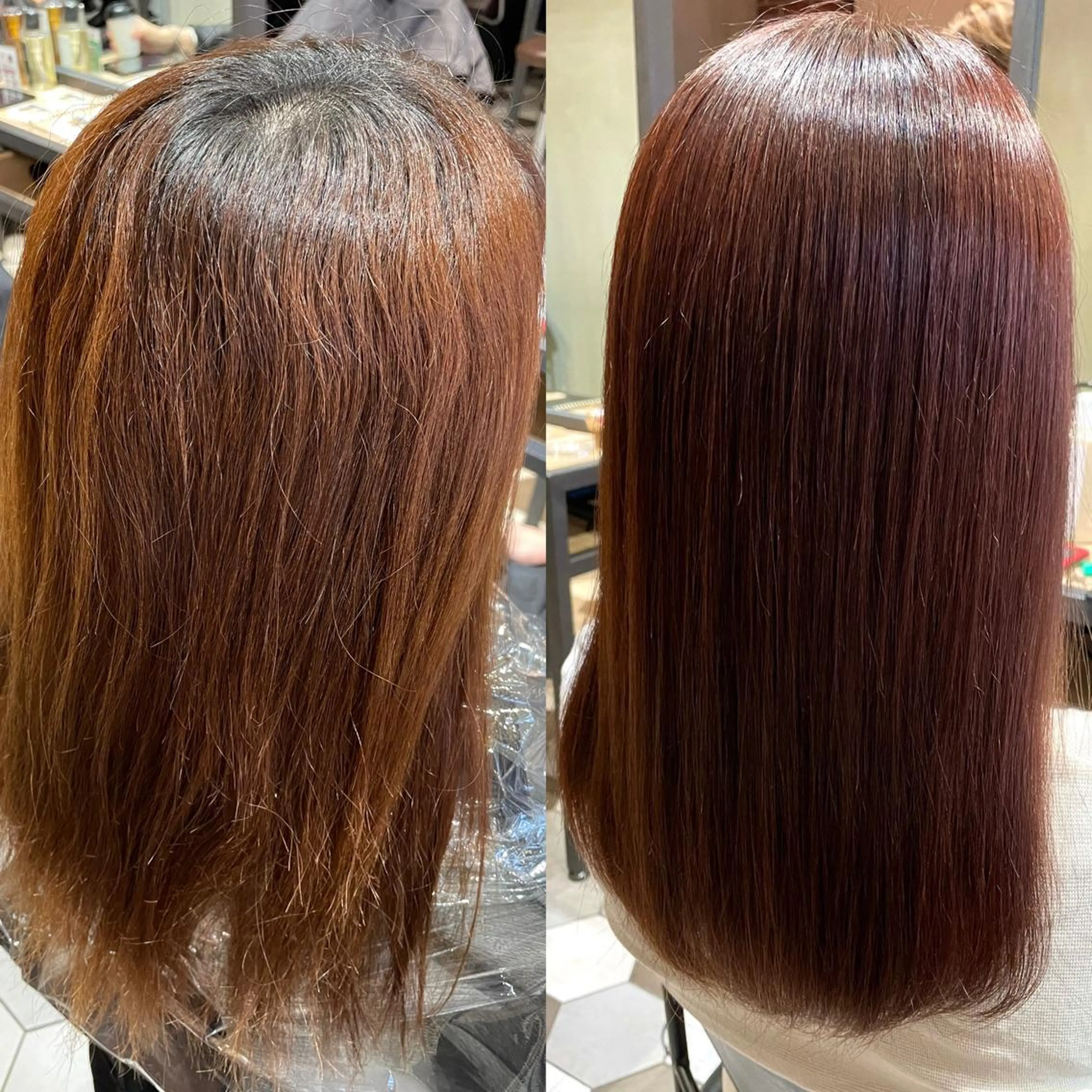 ロング カラー 髪質改善 縮毛矯正 カット ヘアカラー 縮毛矯正 トリートメント 縞田 健一のヘアスタイル