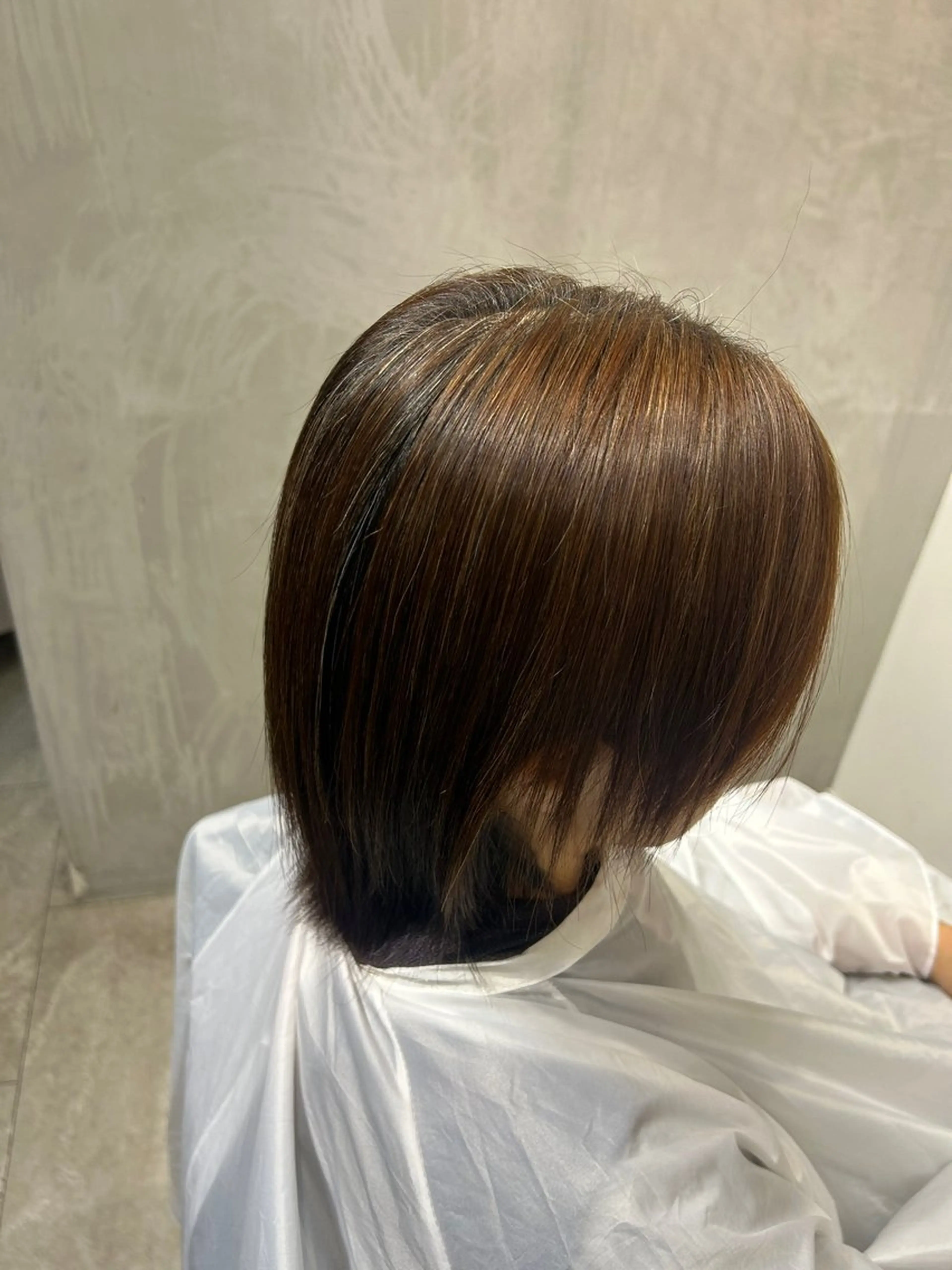 ショート 縮毛矯正 新村 捺のヘアスタイル