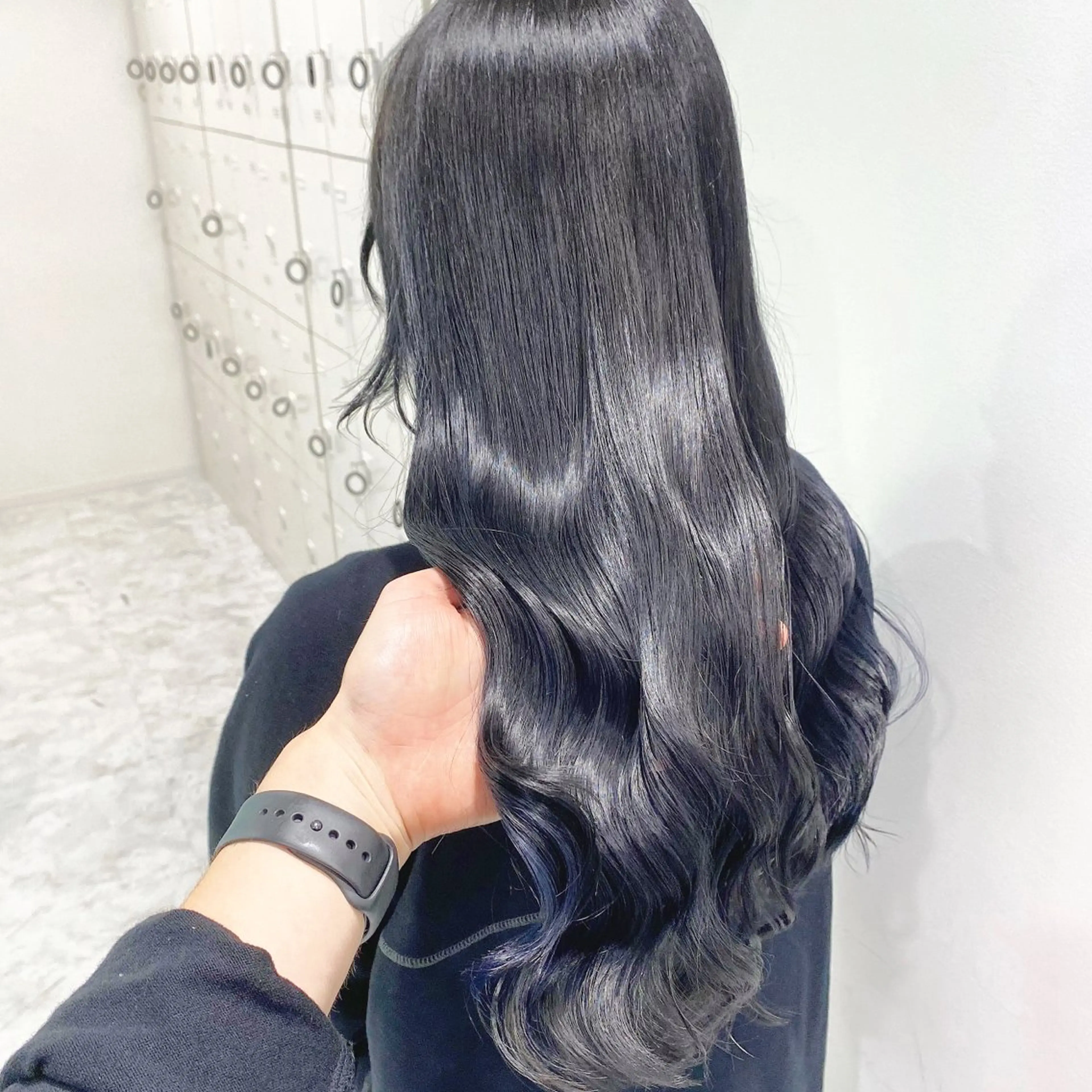 セミロング ハイトーンブロンド 横浜💞ミオのヘアスタイル