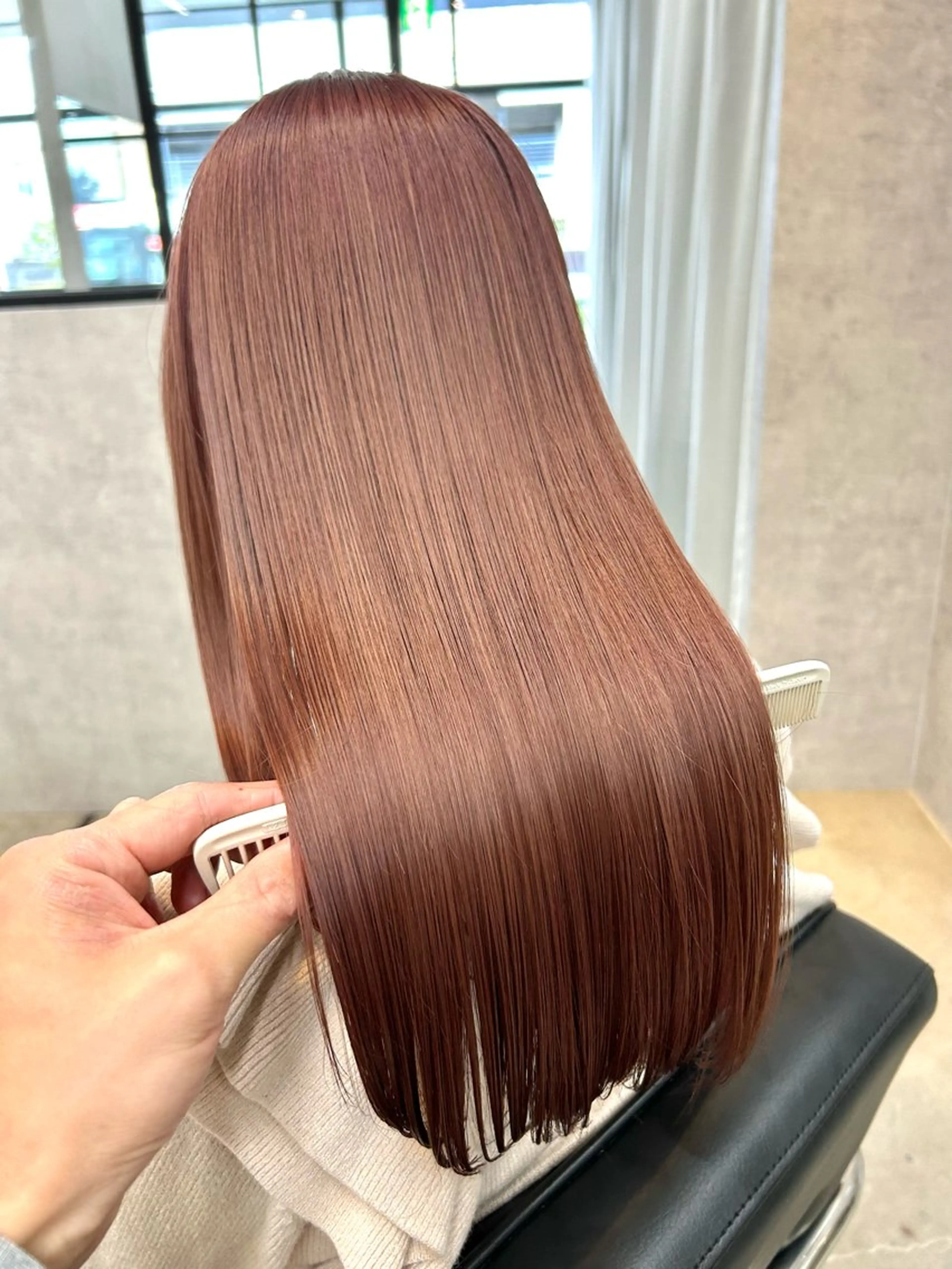 セミロング カット 縮毛矯正 mood tatemachiのヘアスタイル