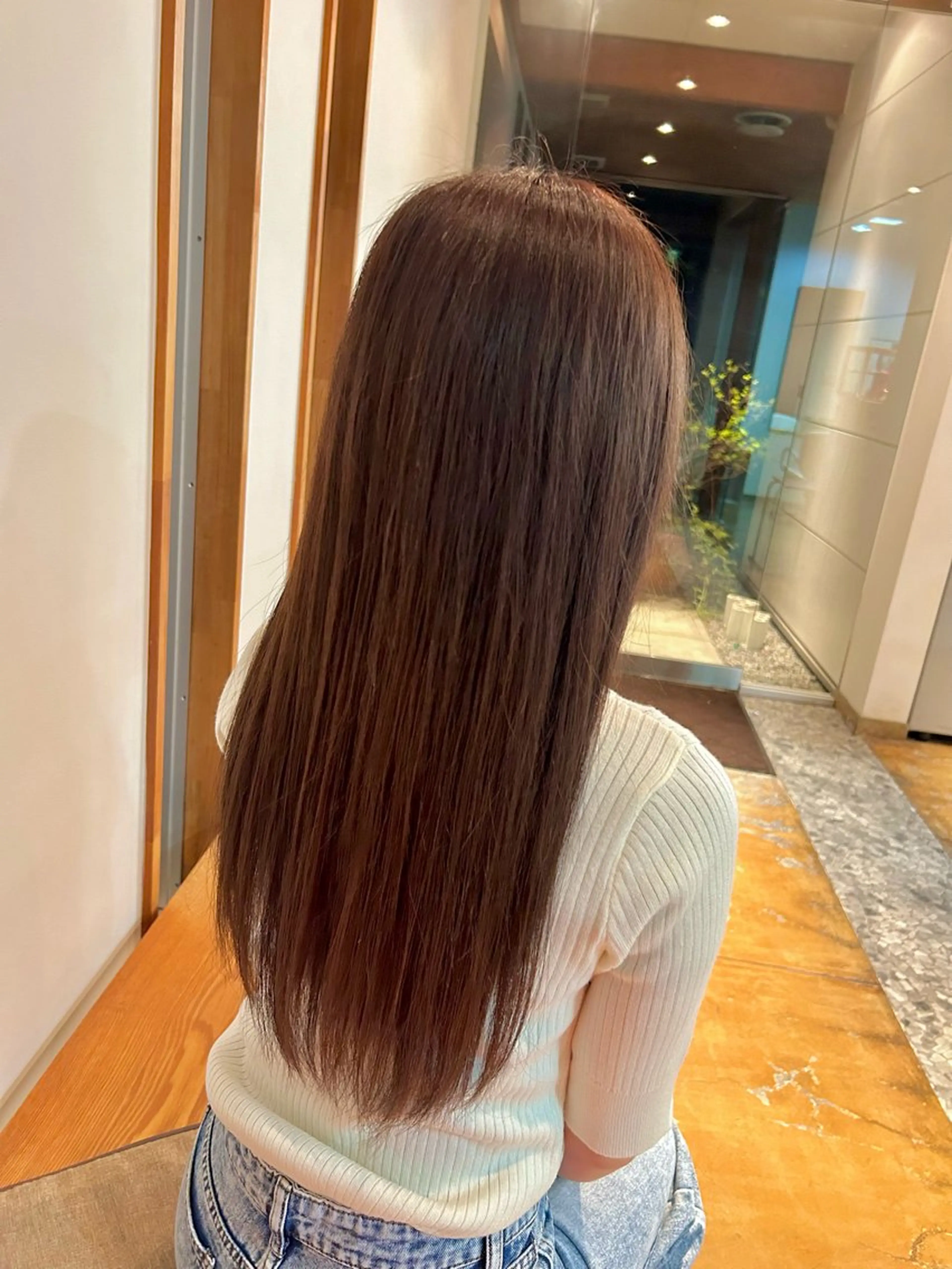 補足説明確認後のご予約でお願いします。髪質改善シルキーエステ✨縮毛矯正まではいかないナチュラルストレートです。カット込みの写真