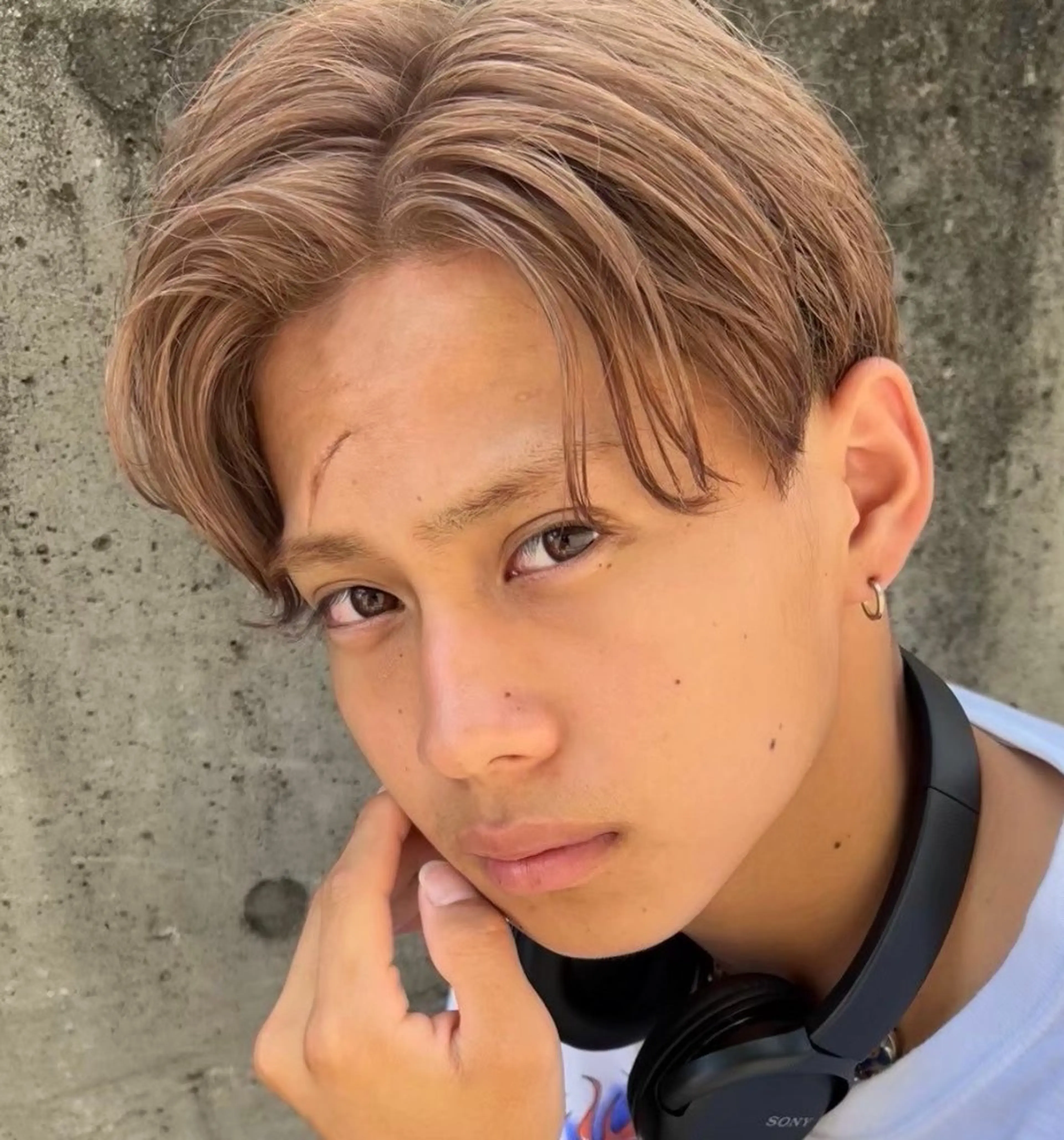 メンズカット+ブリーチ＋ヘアカラーの写真