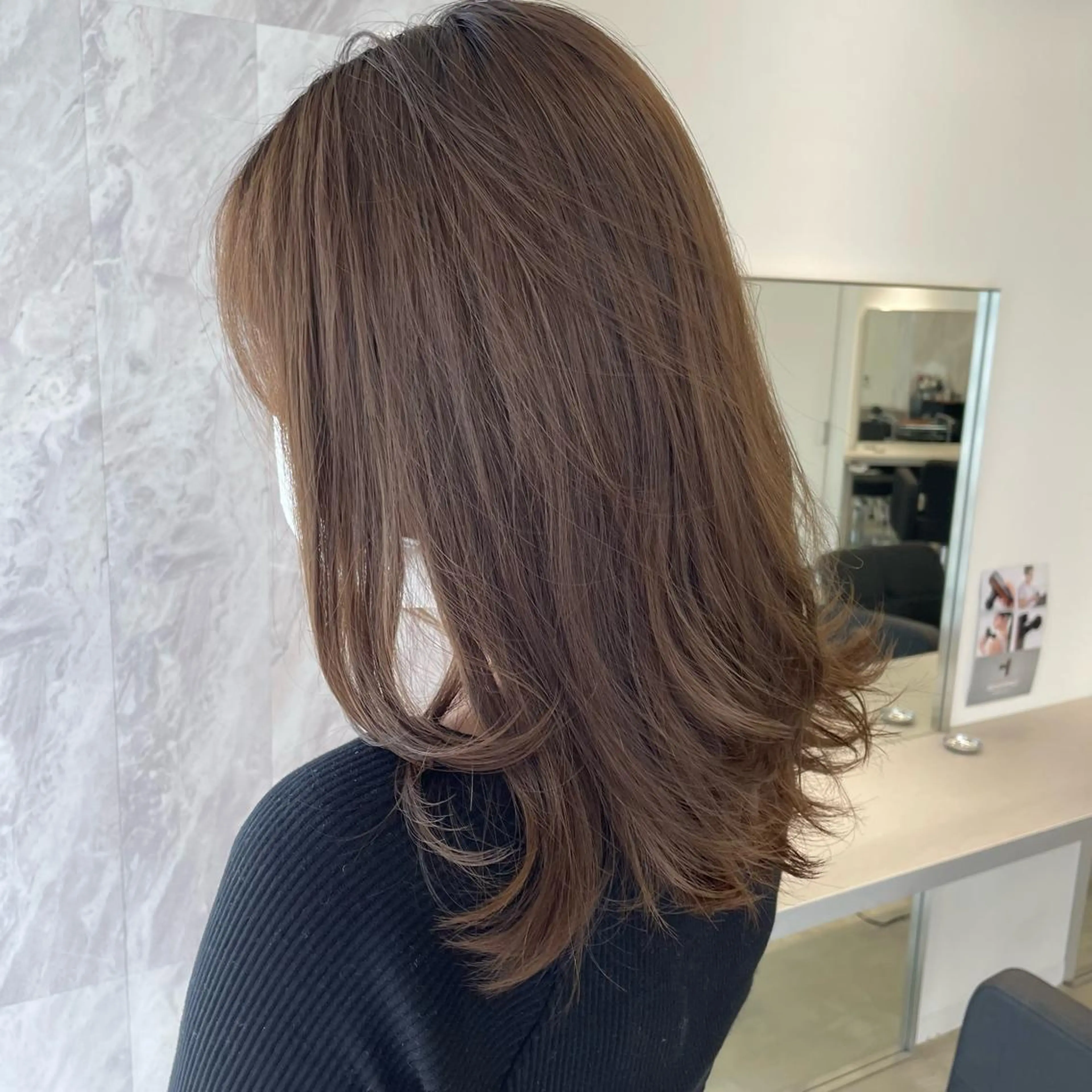 ミディアム カラー ヘアアレンジ 🎗秋山勇 /三宮指名No.1のヘアスタイル