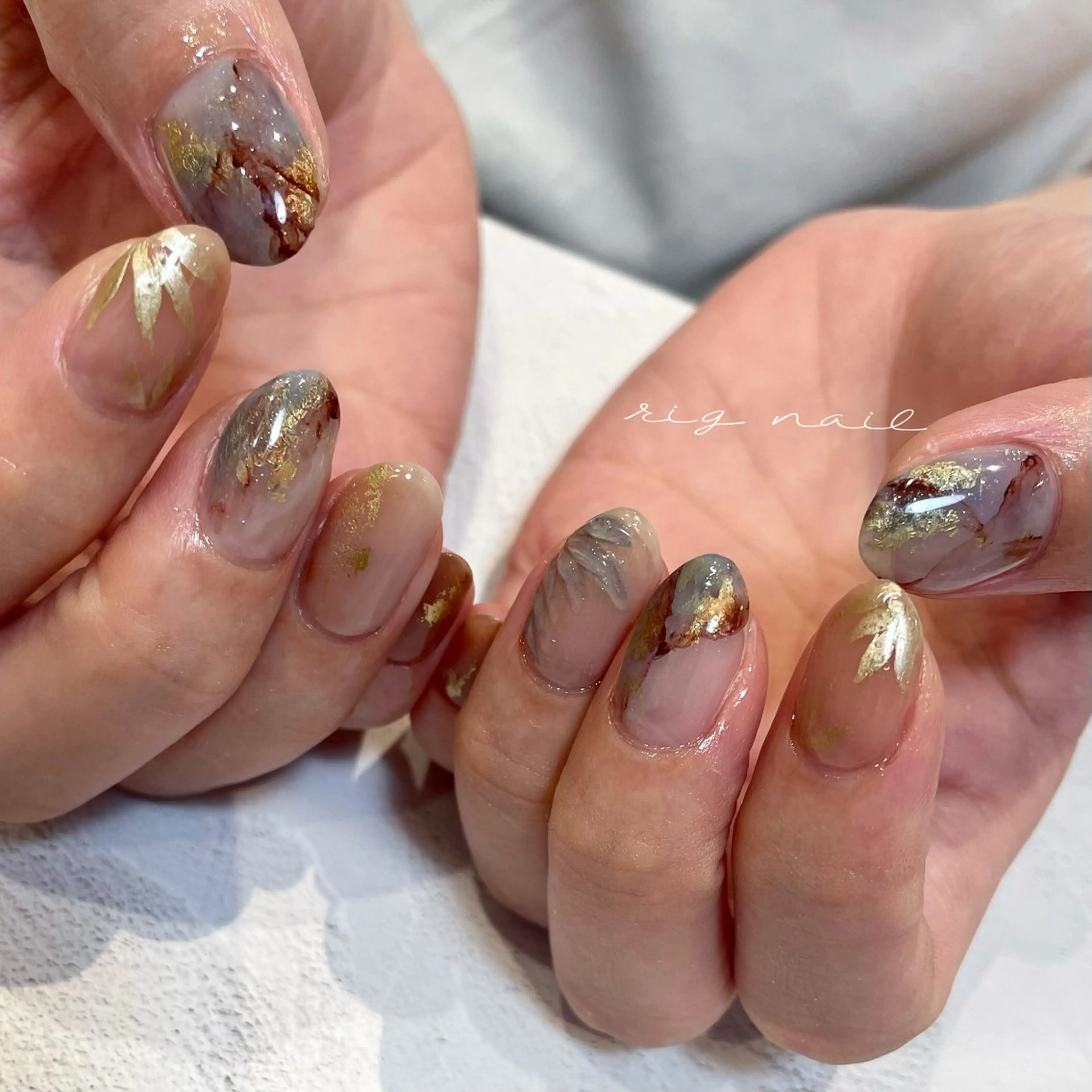 ネイル ハンドネイル rig nail草加店所属・松本 紋世のネイルデザイン