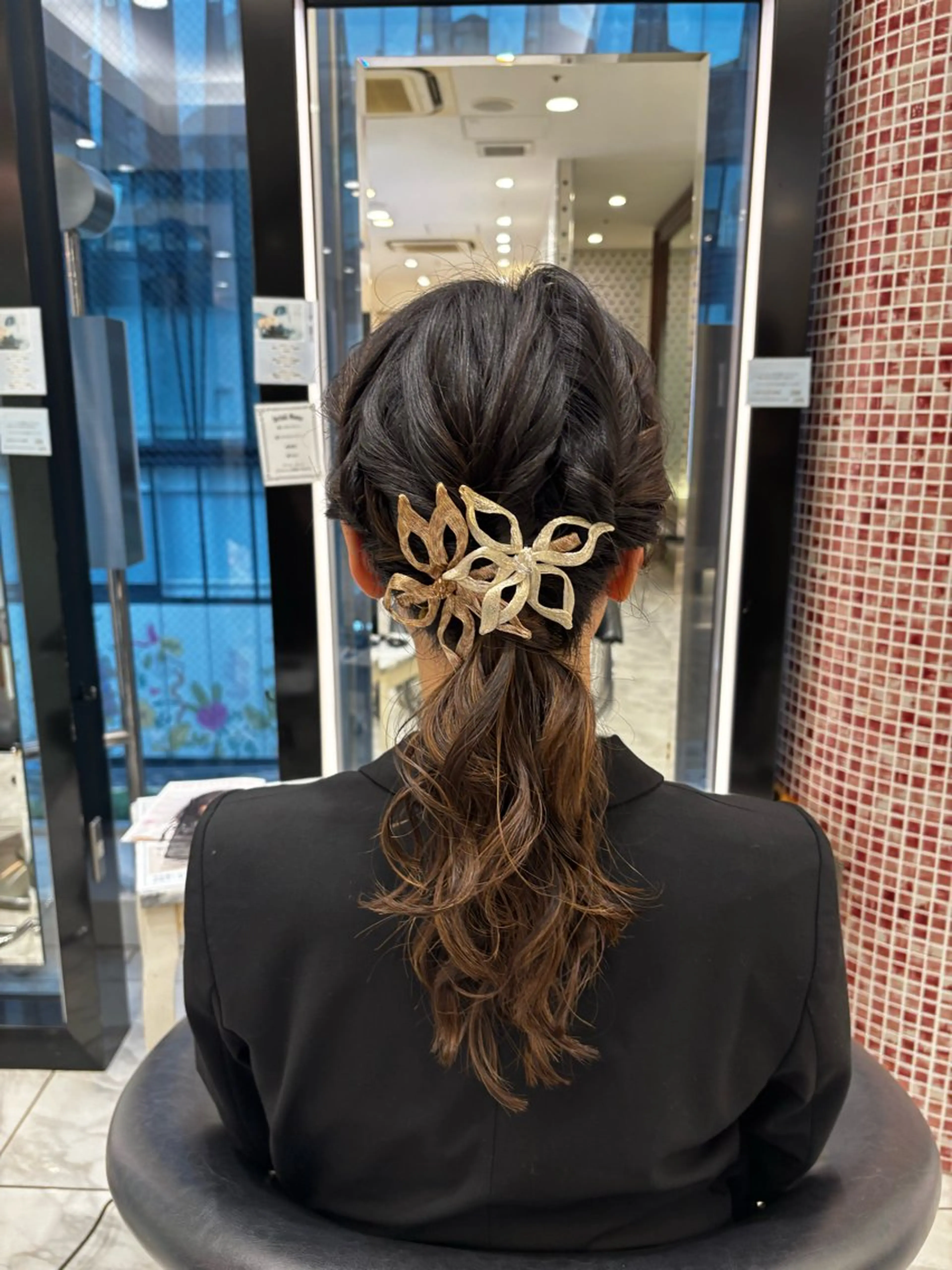 ヘアアレンジ 結婚式・ブライダル ヘアセット 🌸レイヤーカット /銀座🌸いでいあやのヘアスタイル