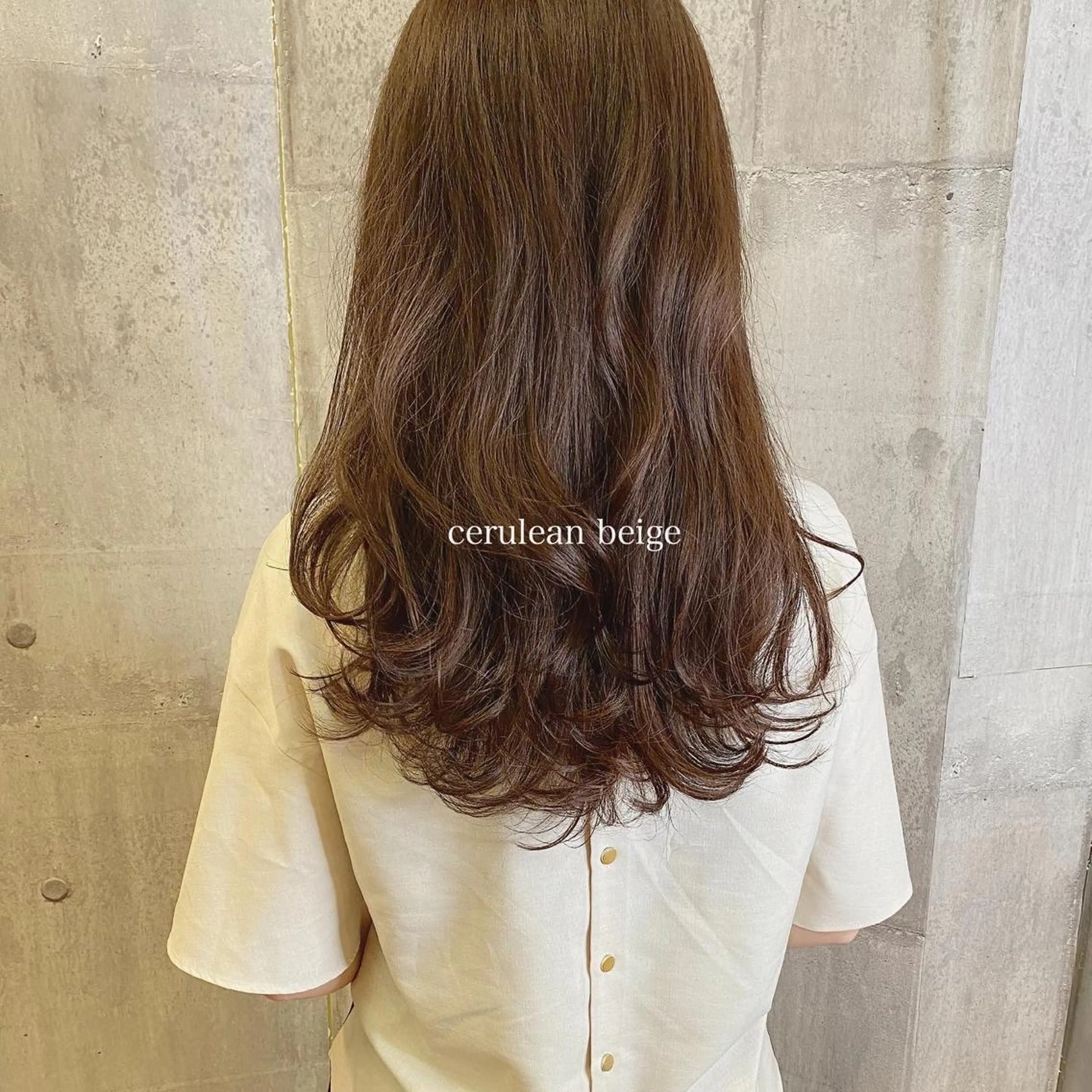 ミディアム カラー ベージュカラー 透明感カラー カット ヘアカラー トリートメント 髪質改善ｶﾗｰ ｹｱﾌﾞﾘｰﾁ/ﾀﾑのヘアスタイル