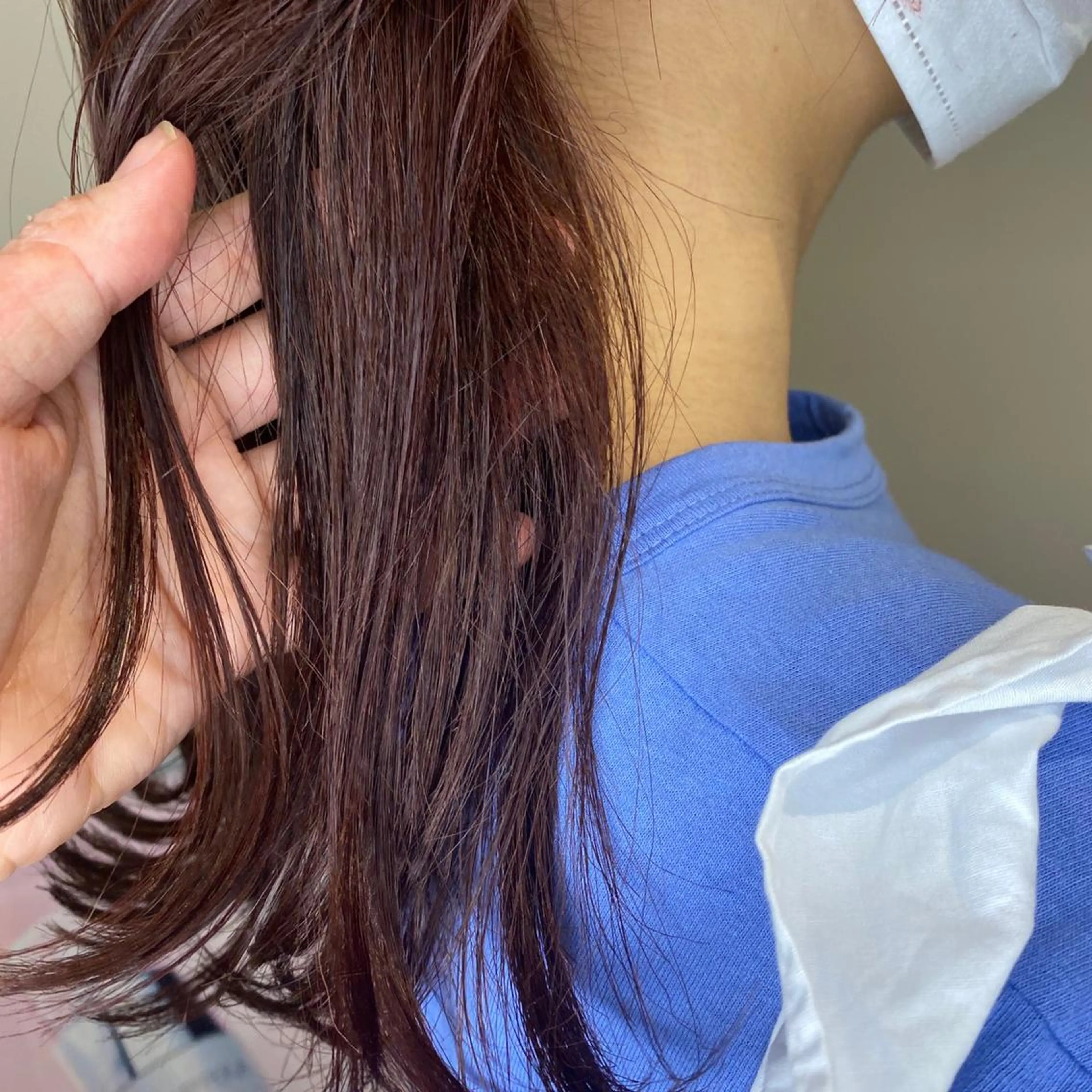 ミディアム カラー ヘアカラー 横川 千亜希のヘアスタイル