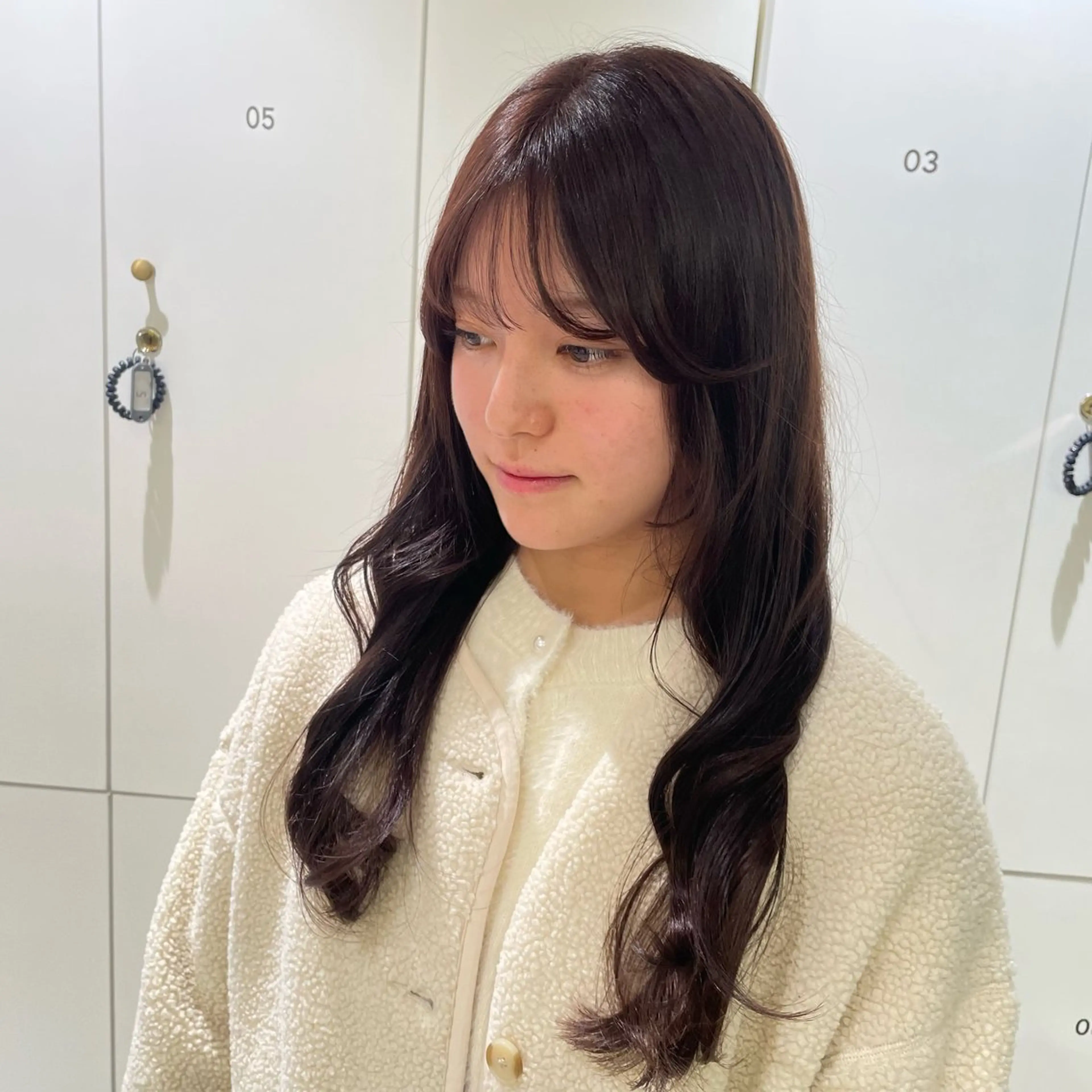 ミディアム カラー ベージュカラー モデル募集中🍤 清水 美陽のヘアスタイル