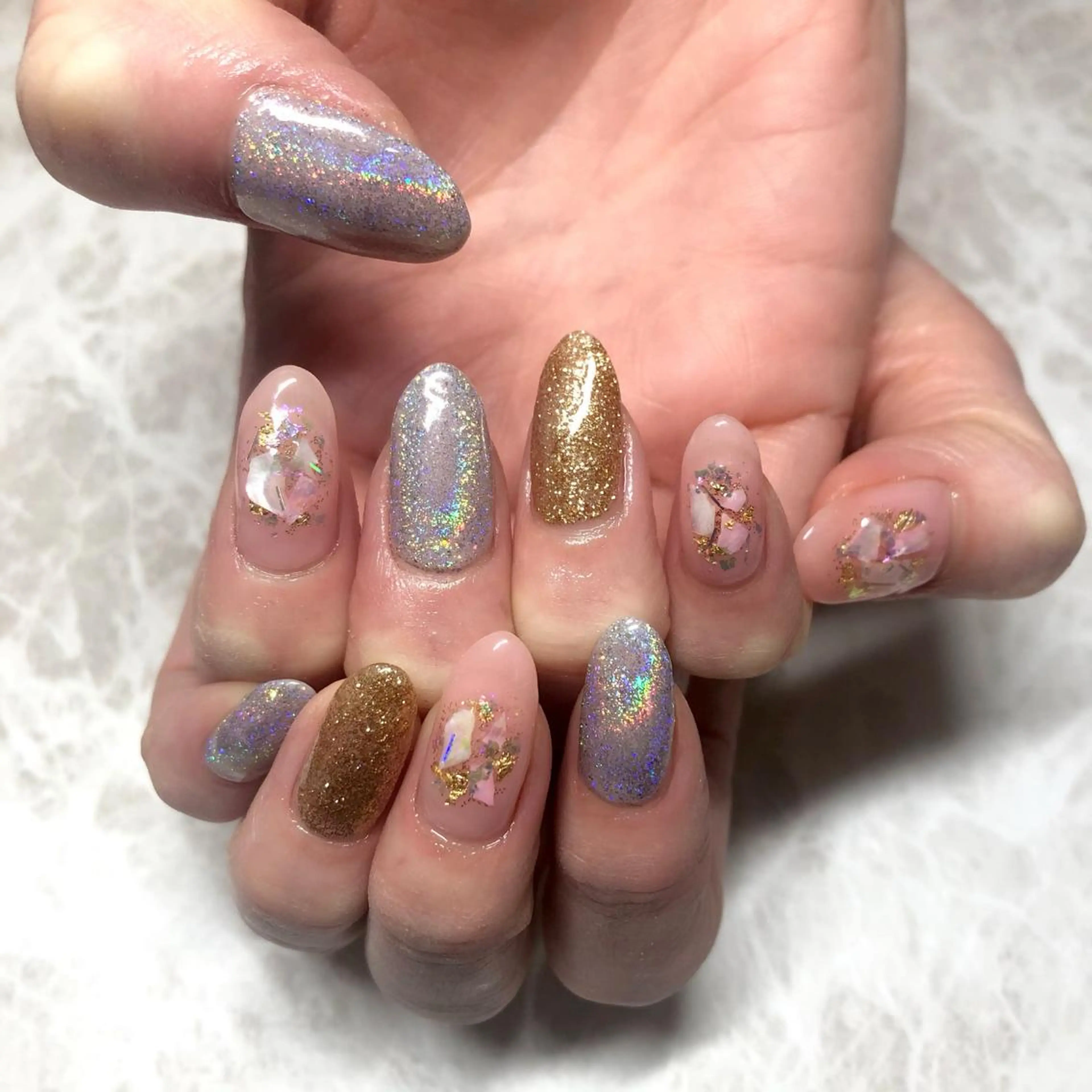 ネイル ラメ(グリッター) luana nailのネイルデザイン