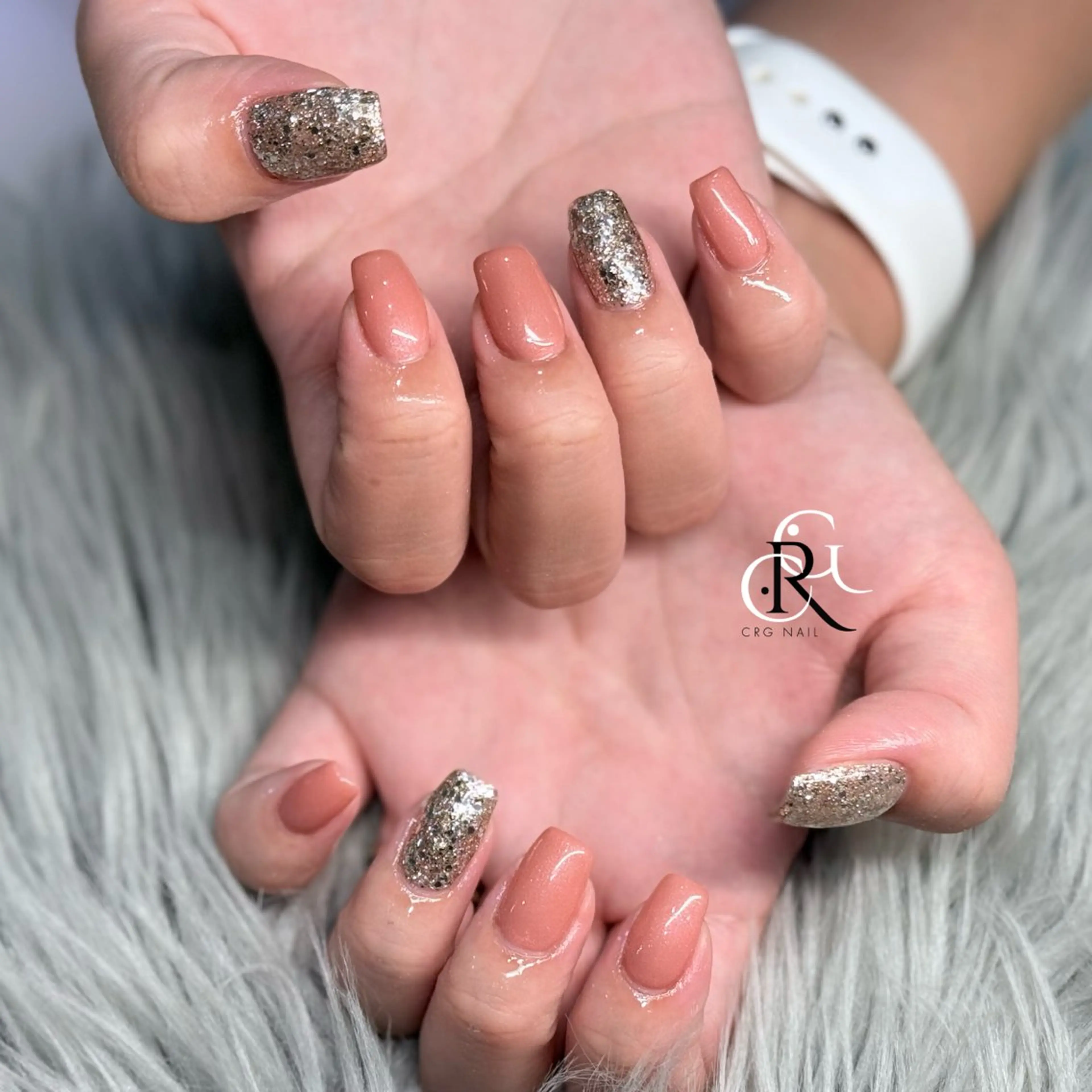 ネイル ラメ(グリッター) ハンドネイル CRGNAIL EMIRIのネイルデザイン