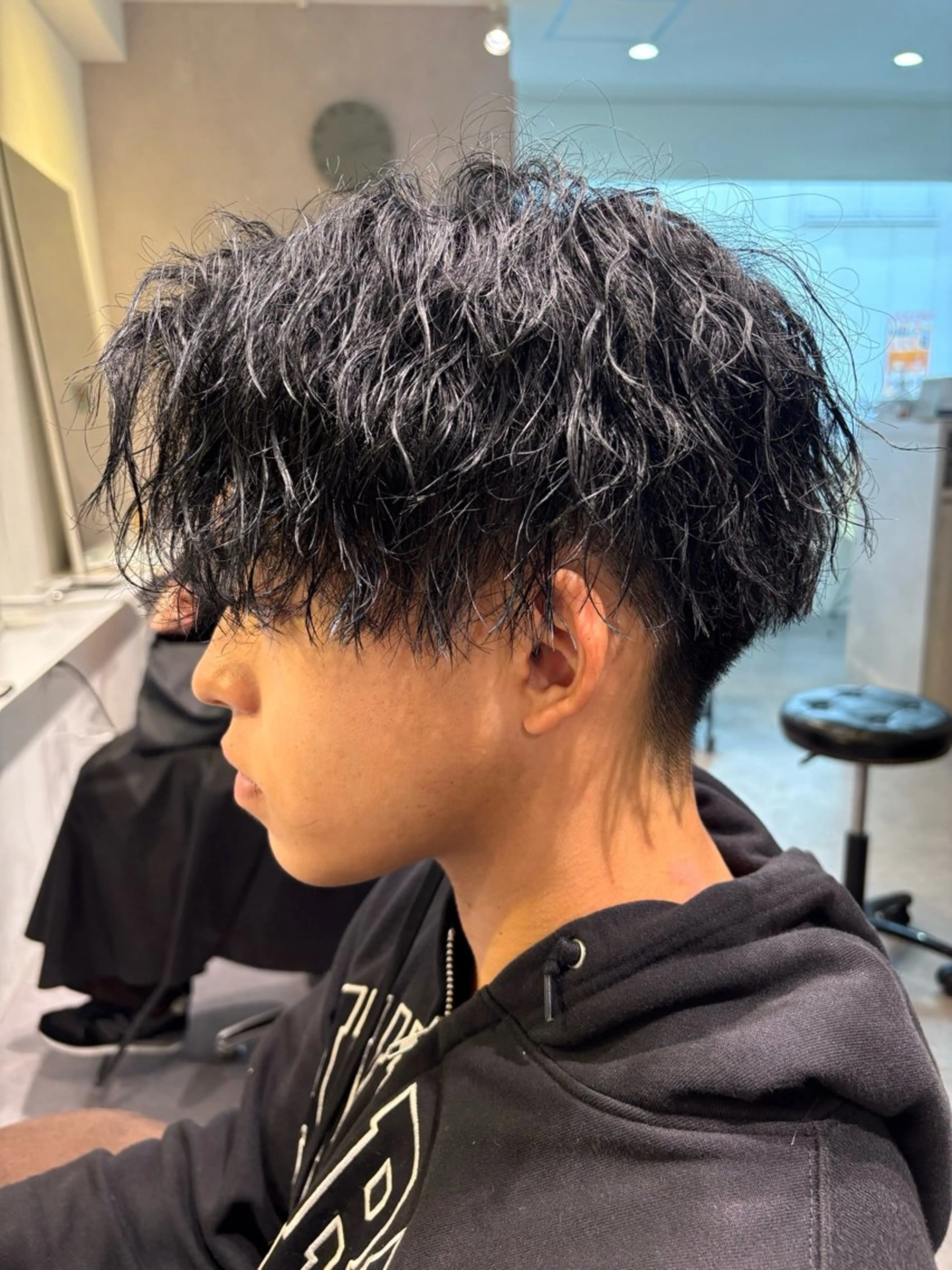 パーマ メンズ 濱口 健慎のヘアスタイル