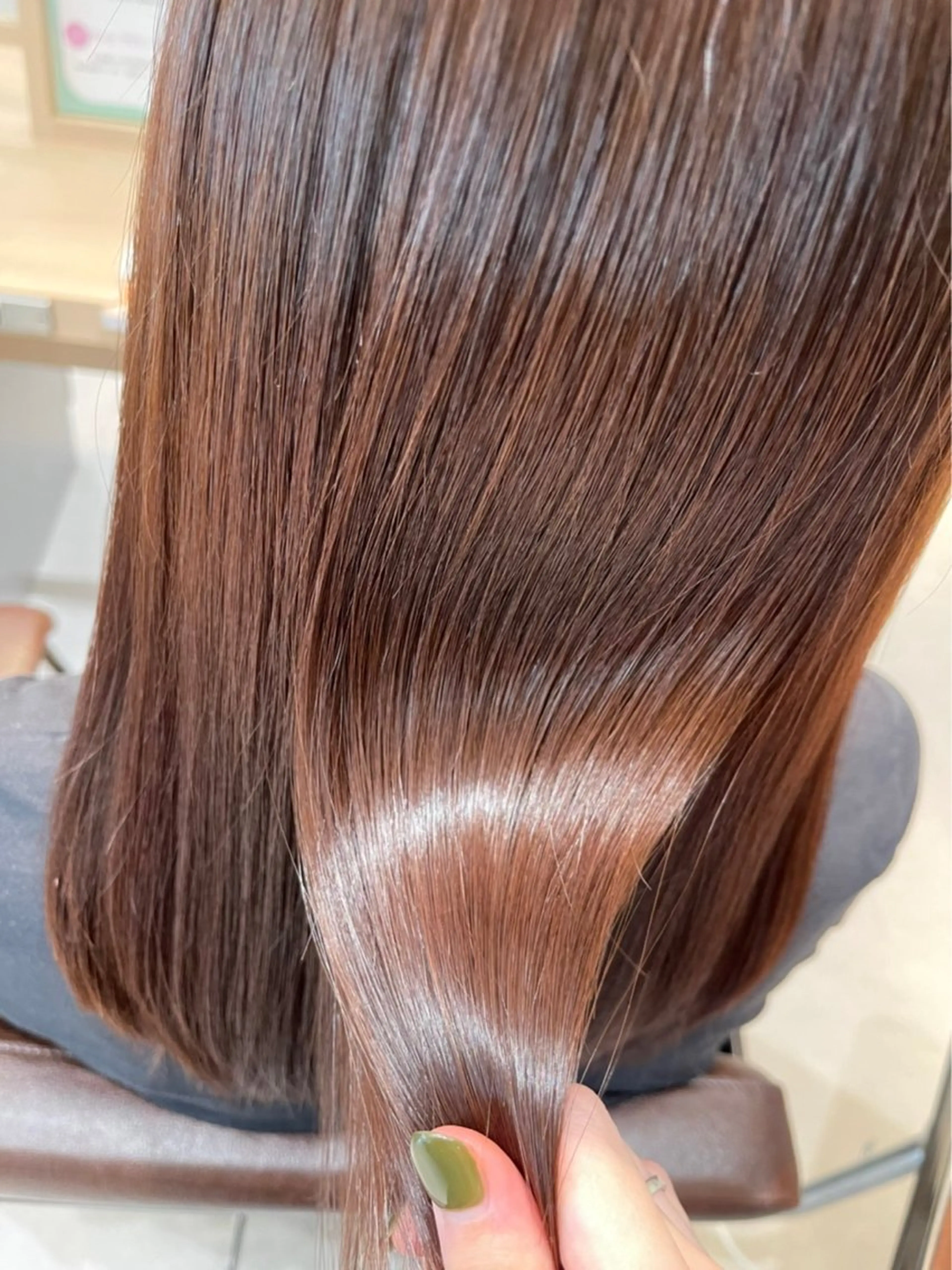 ロング カット 縮毛矯正 💎久米川 東村山 BASSAサトウ💎のヘアスタイル