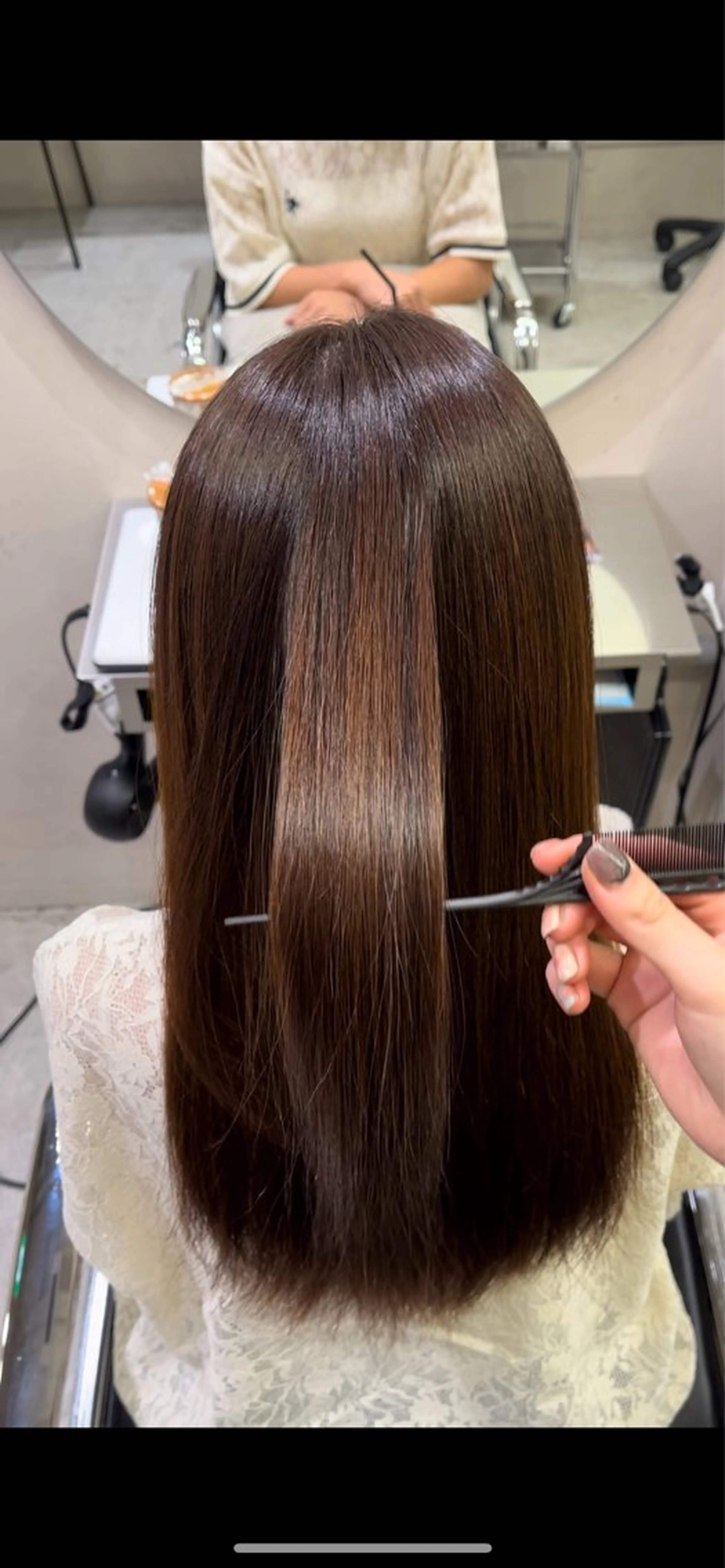 ロング 阪本 安里のヘアスタイル